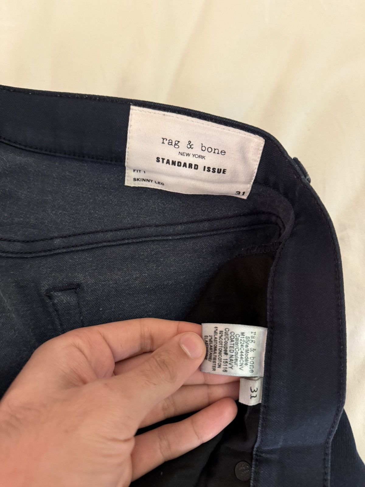 Rag & Bone Rag & Bone Navy Stretchy Jeans Size US 31 - 3 Thumbnail