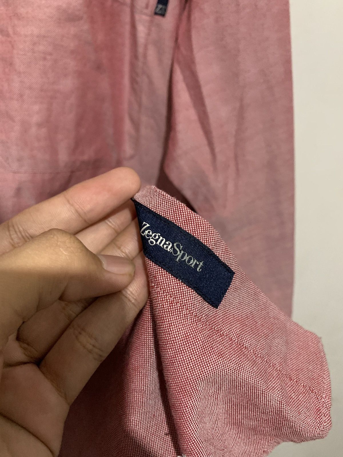 Ermenegildo Zegna Shirt Zegna Cotton Red Silk L Original Authentic Size US L / EU 52-54 / 3 - 8 Thumbnail