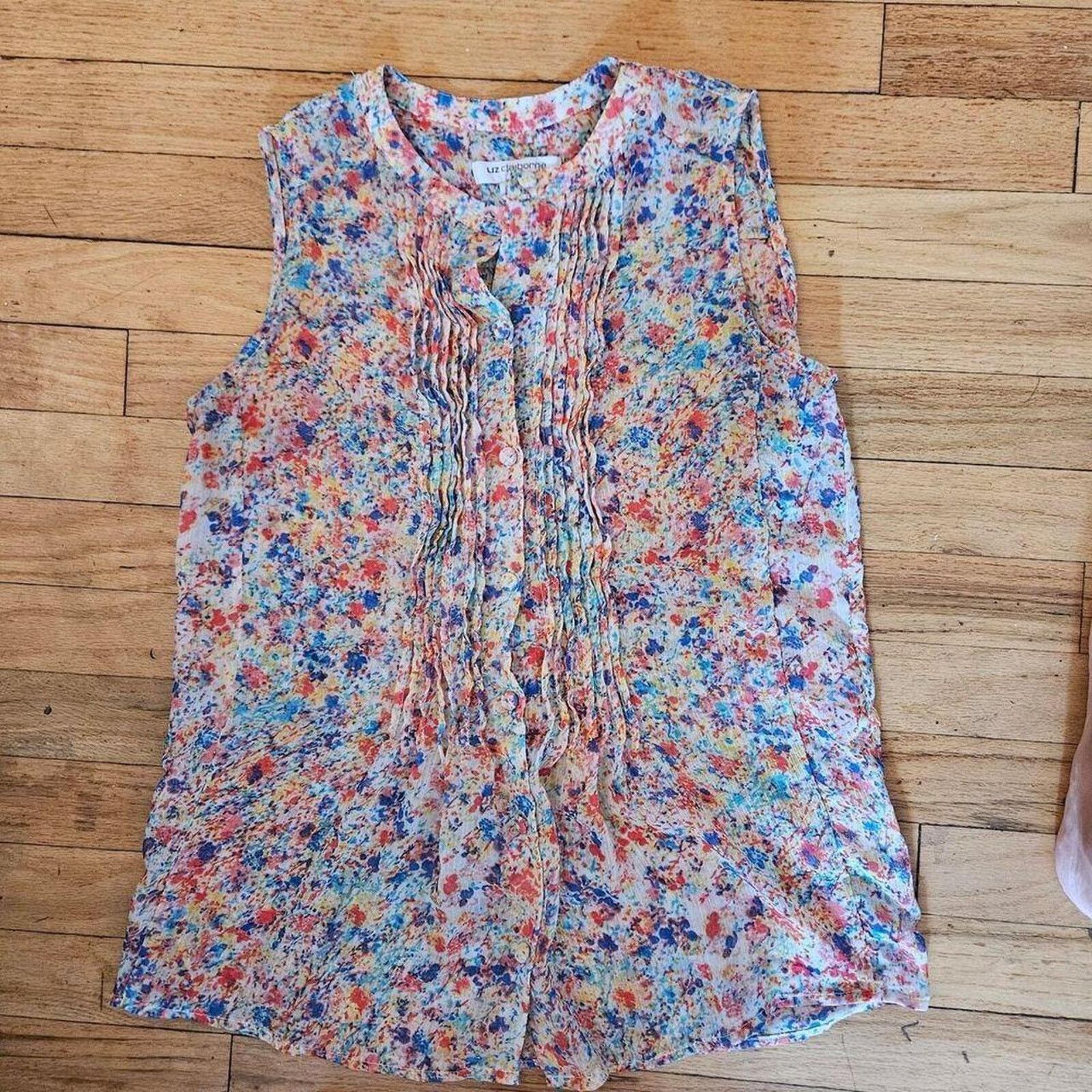 The Unbranded Brand Liz claiborne colorful flower button Size M / US 6-8 / IT 42-44 - 2 Thumbnail