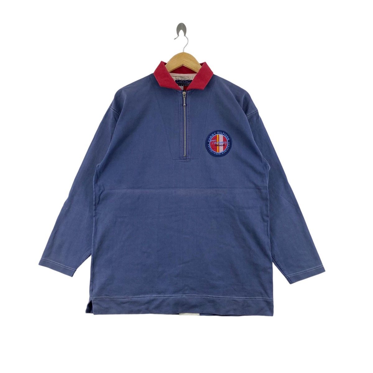 Tommy Hilfiger Vintage 90s TOMMY HILFIGER Surf Boards Custom Made Polos Size US L / EU 52-54 / 3 - 2 Thumbnail