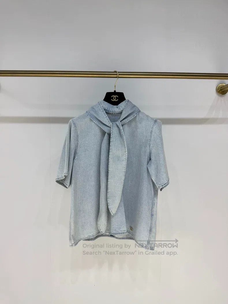Chanel 20P Denim Laced Short Sleeve