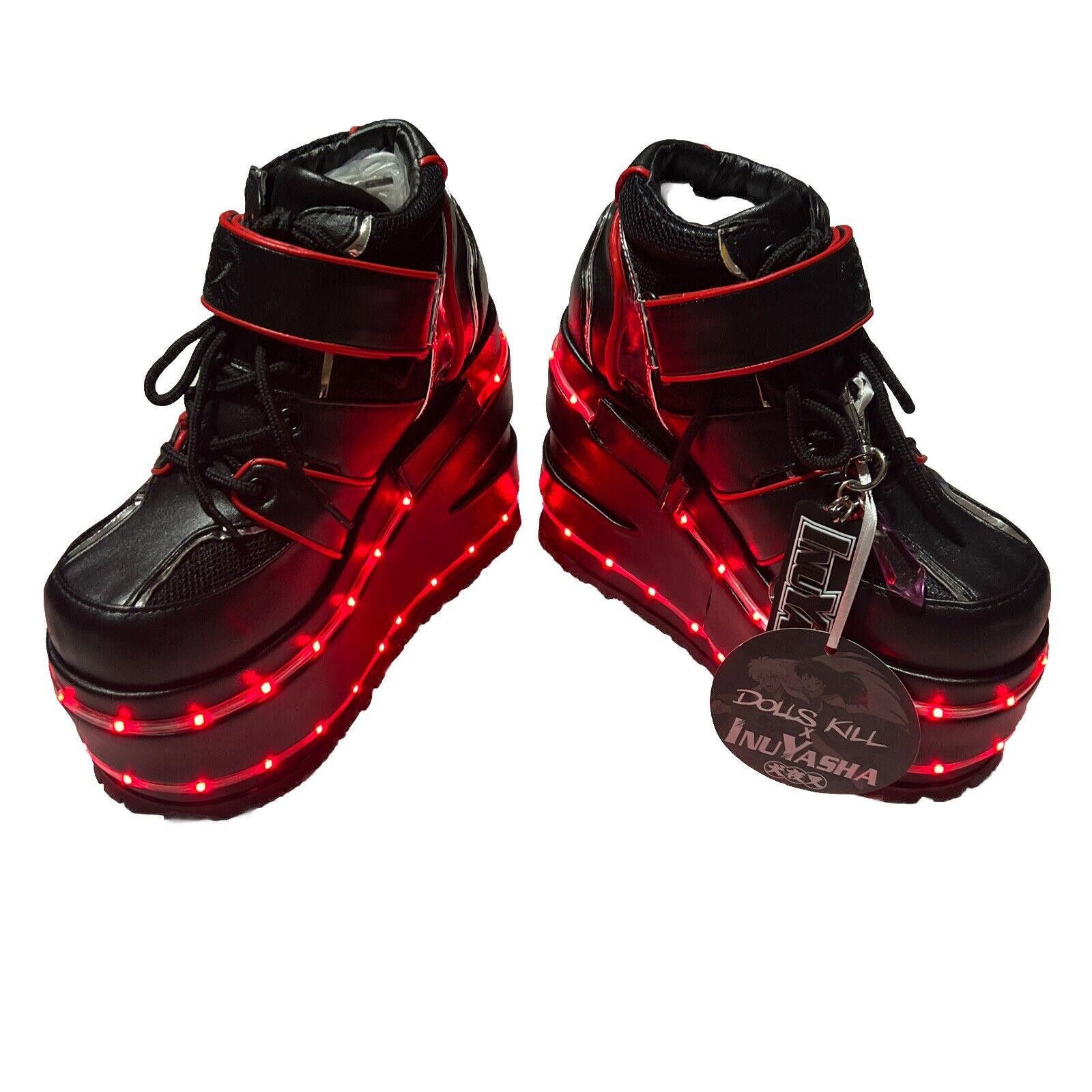 Designer s5 Night Warrior Light Up Platform Inuyasha Dolls Kill Shoes Size US 5 / IT 35 - 5 Thumbnail