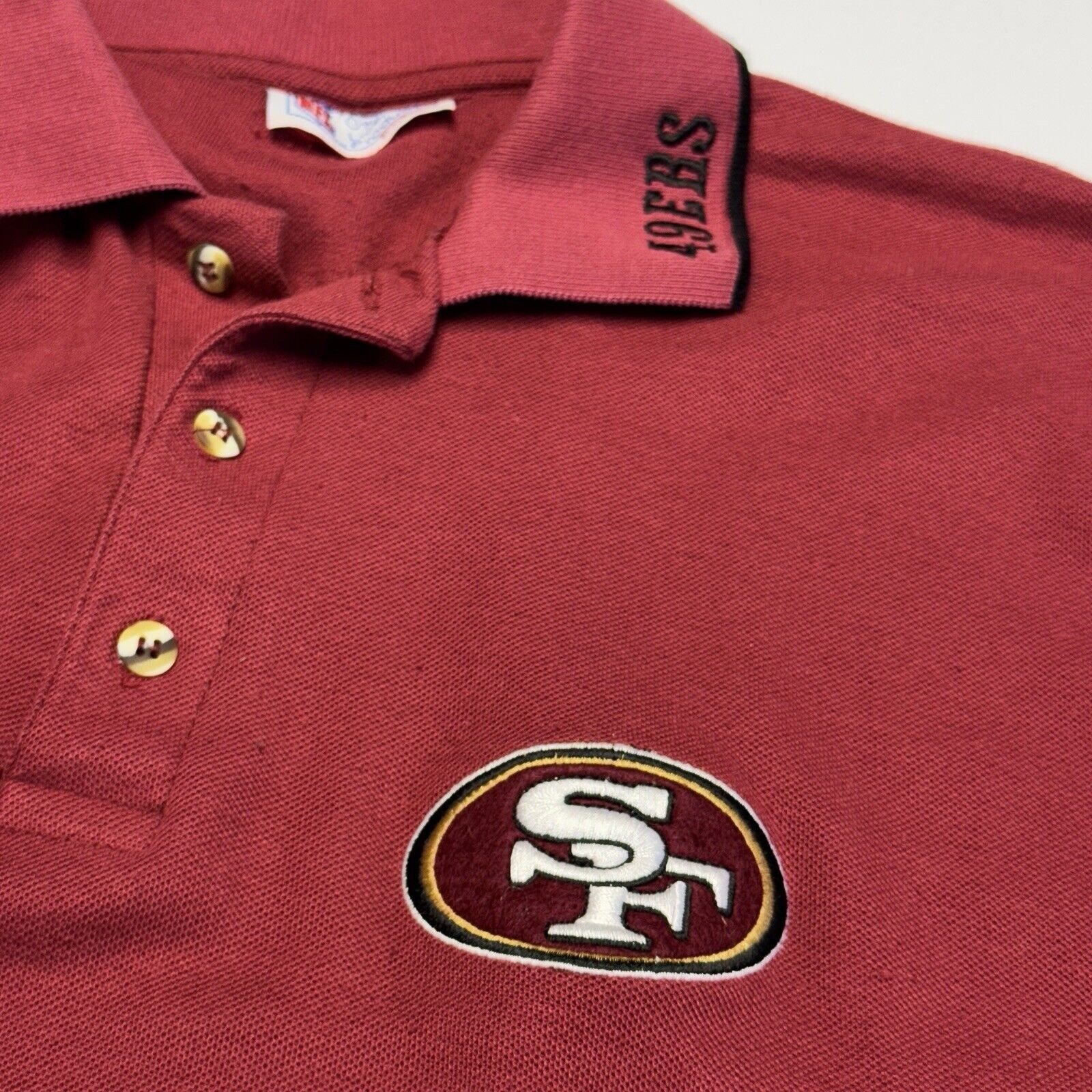 NFL Vintage San Francisco 49ers Polo Shirt Mens XL Red 90s NFL Size US XL / EU 56 / 4 - 6 Thumbnail