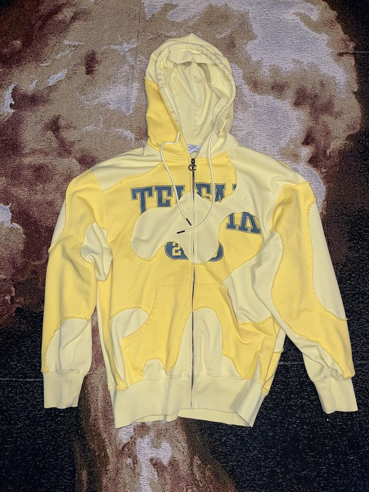 image of Telfar Camo Hoodie in Yellow, Men's (Size Large)
