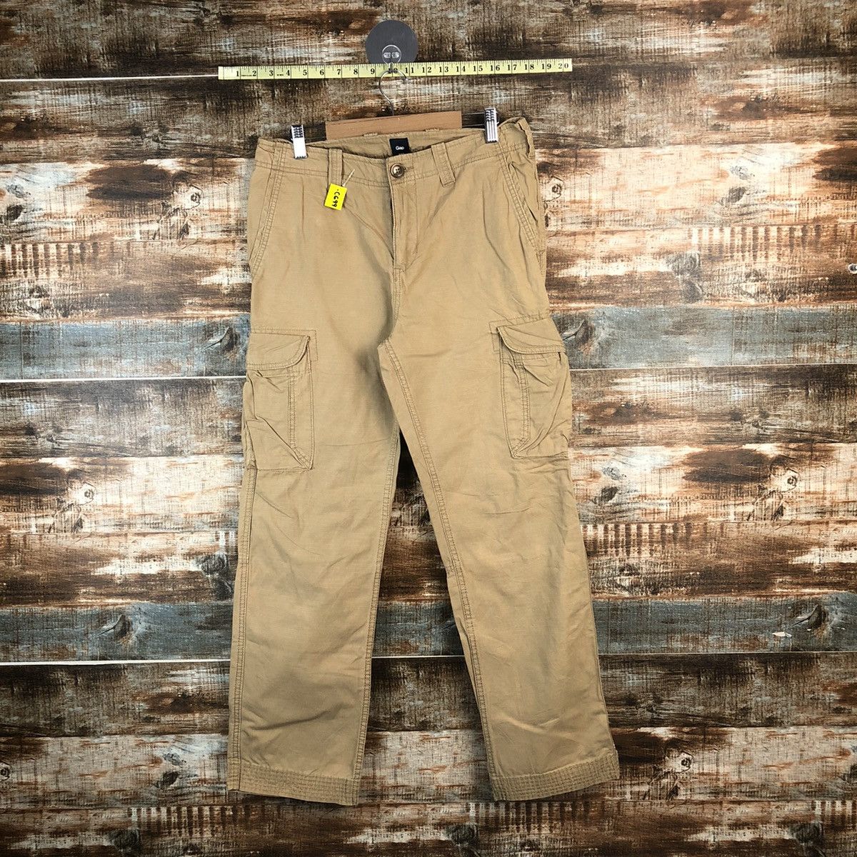 Japanese Brand DL Gap Brown Cargo Utility Multipocket Pants #C699 Size US 31 - 1 Thumbnail