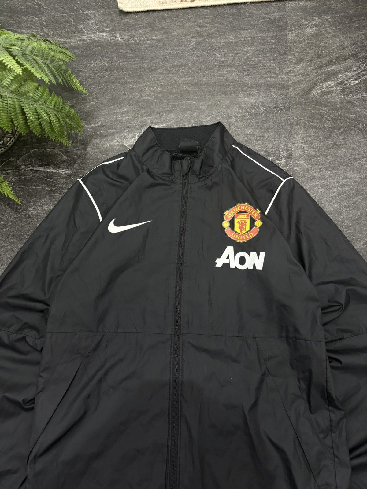 Nike 00s Vintage Nike x Manchester United Soccer Nylon Jacket Size US S / EU 44-46 / 1 - 4 Thumbnail