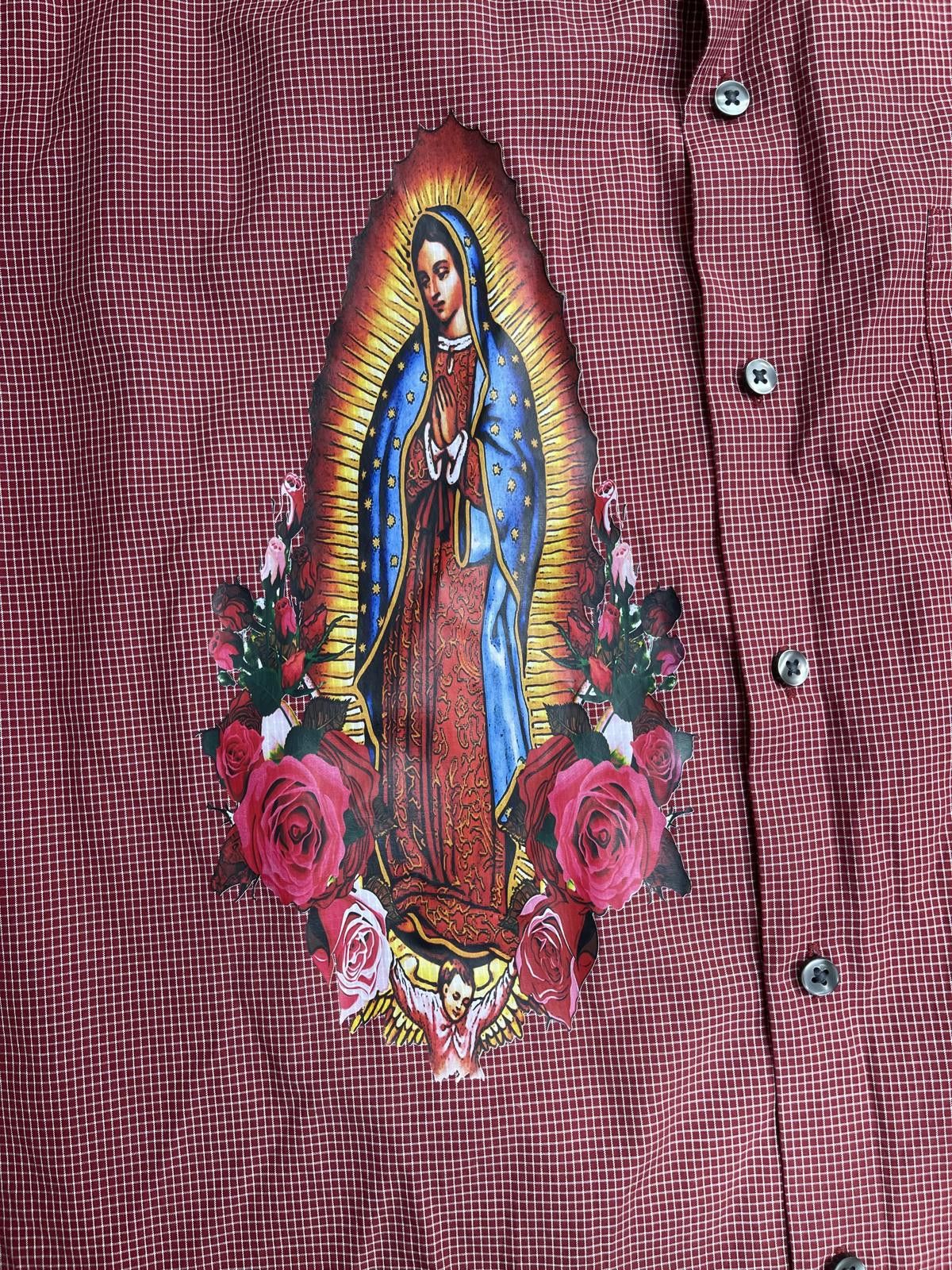 Affliction VAN HUESEN VIRGIN MARRY STYLE FLANNEL Size 42R - 2 Thumbnail