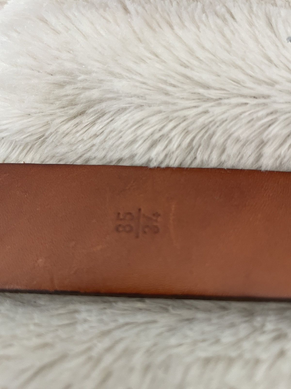 Martin Dingman Brass buckle leather belt Made in Italy Size 34 - 9 Thumbnail