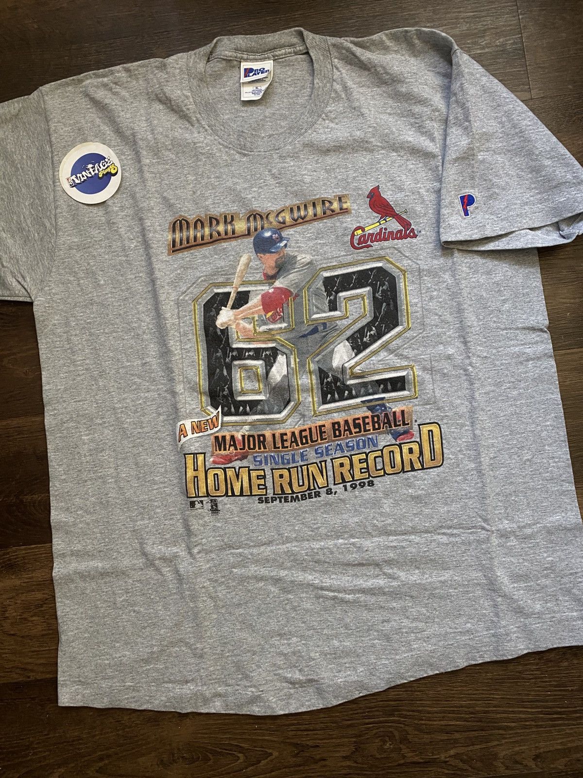 Pro Player Vintage 1998 MLB St. Louis Cardinals Mark McGwire Shirt Size US XL / EU 56 / 4 - 1 Thumbnail