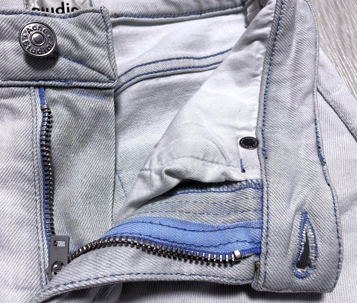 Acne Studios Women’s Acne Studios Row Bleached Jeans Denim Washed Dyed Size 25" / US 0 / IT 36 - 15 Thumbnail