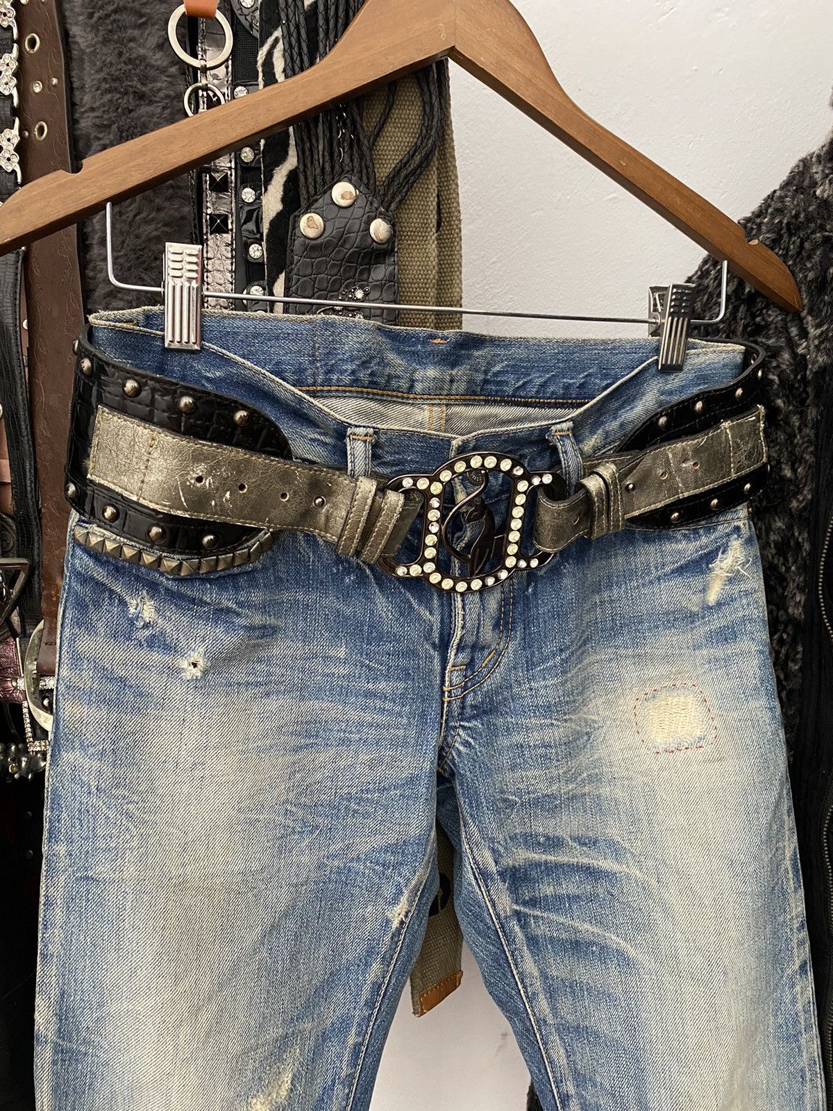 Japanese Brand Y2K wide cat belt Size ONE SIZE - 5 Thumbnail