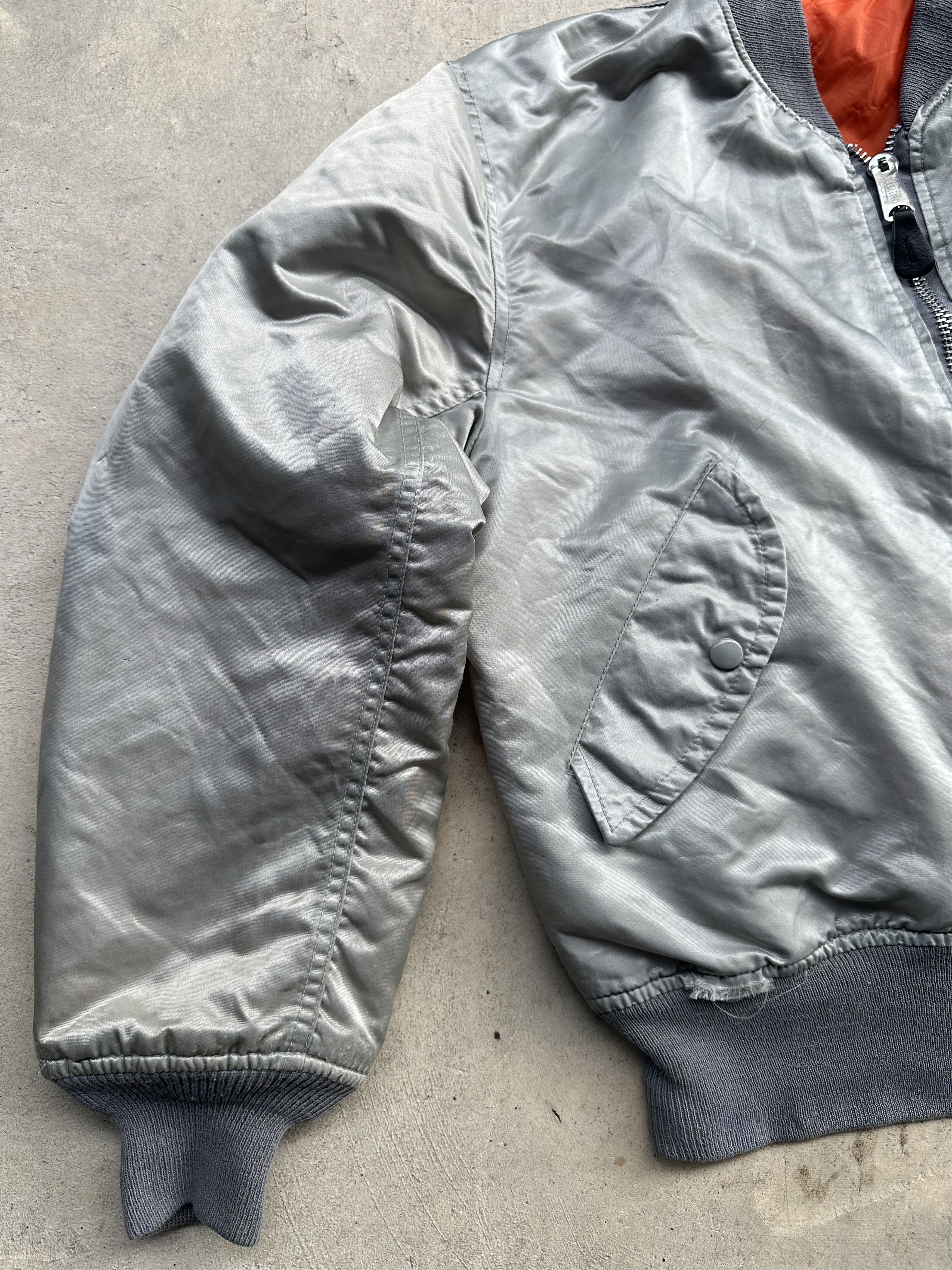 Vintage Vintage 90s MA-1 Reversible Bomber Flyer’s Jacket Size US M / EU 48-50 / 2 - 5 Thumbnail