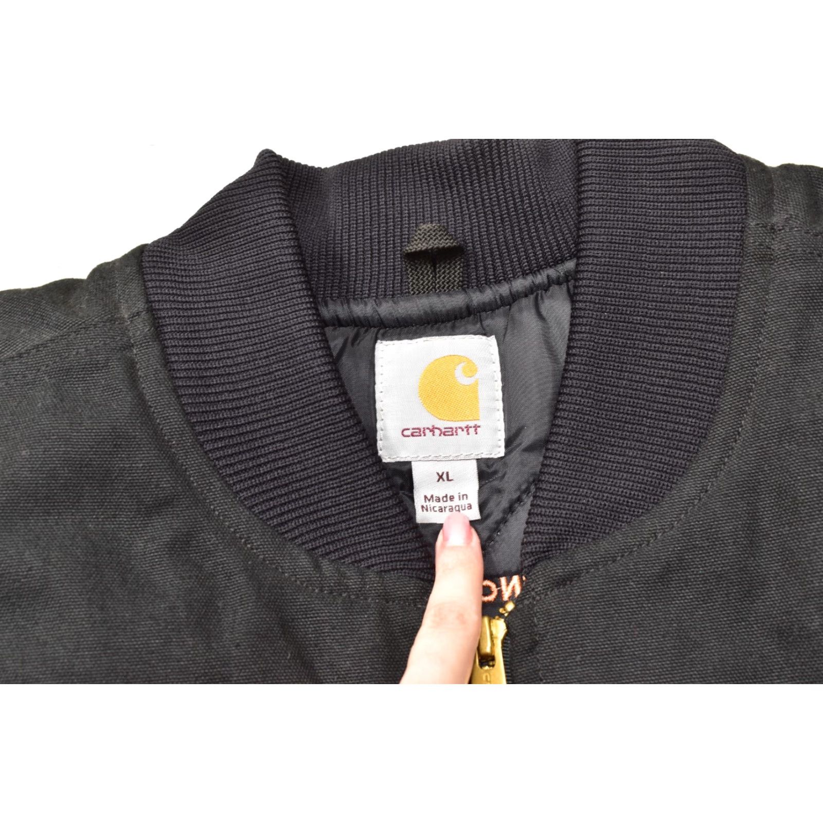 Carhartt VINTAGE Carhartt V01 Duck Vest Black Arctic Quilt Lined Men's XL Quilted Vest with Logo Canvas See Logo Black Quilted Lined Warmth 300 Size US XL / EU 56 / 4 - 4 Thumbnail