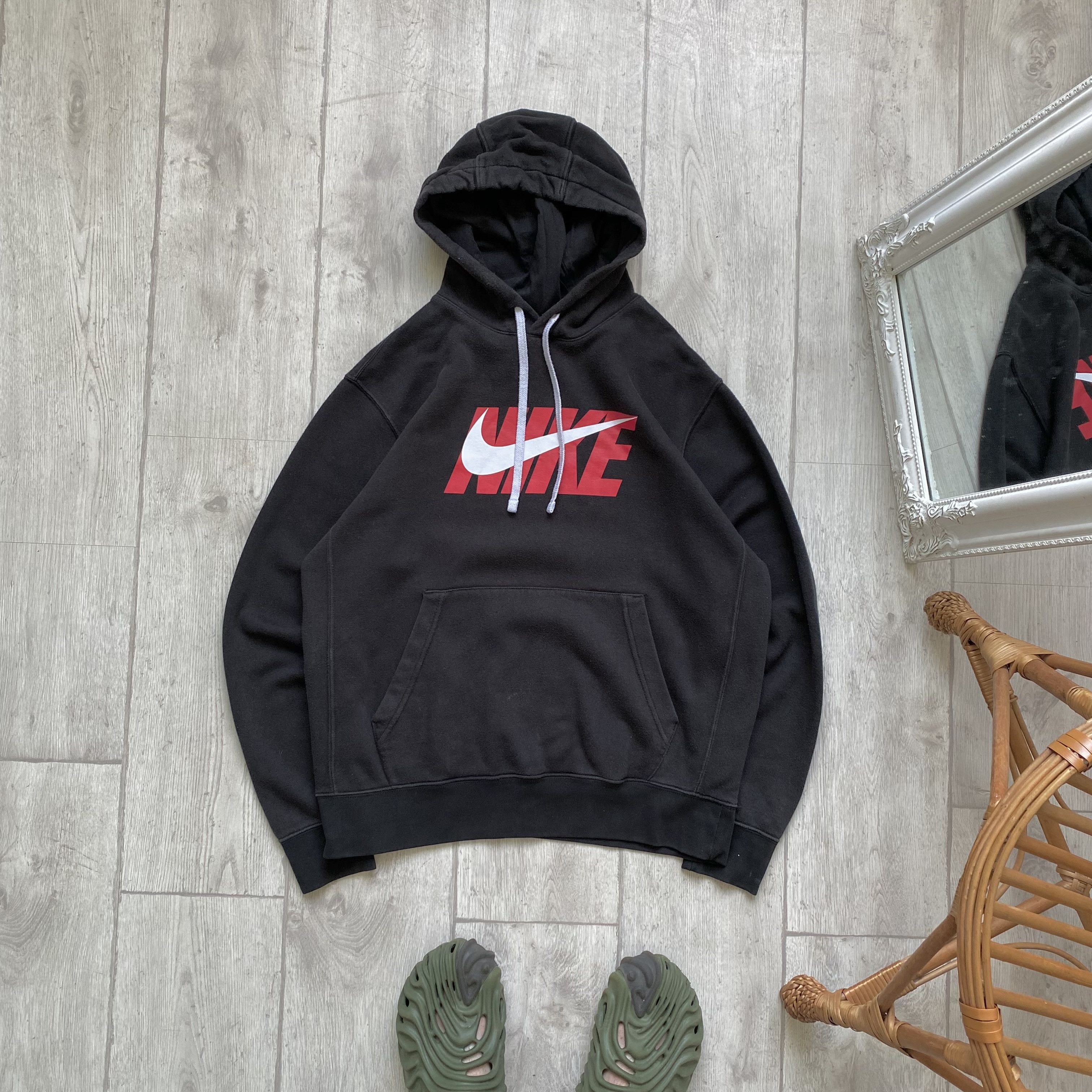 Nike 🦏 Washed Nike center logo hoodie Vintage swosh Size US M / EU 48-50 / 2 - 1 Thumbnail