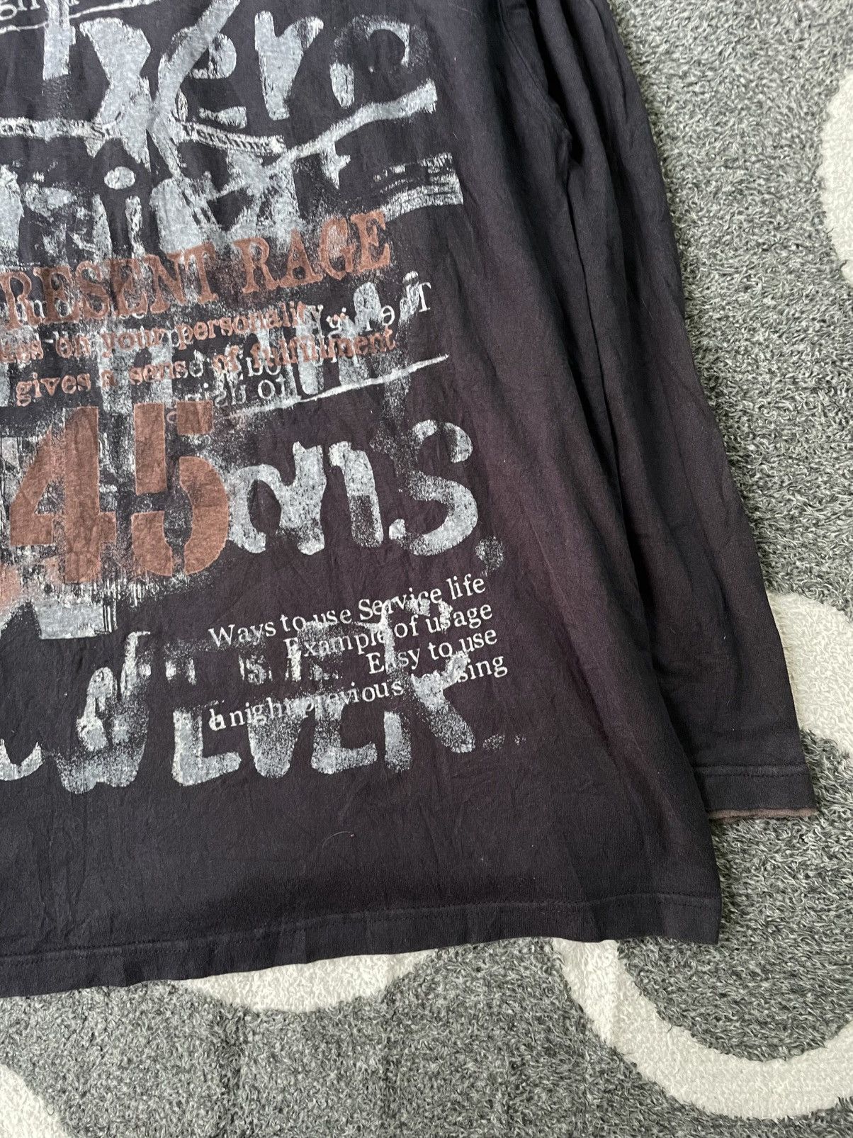 If Six Was Nine × Japanese Brand × Le Grande Bleu (L.G.B.) COLLINS JAPANESE POEM LONG SLEEVE Size US XL / EU 56 / 4 - 4 Thumbnail