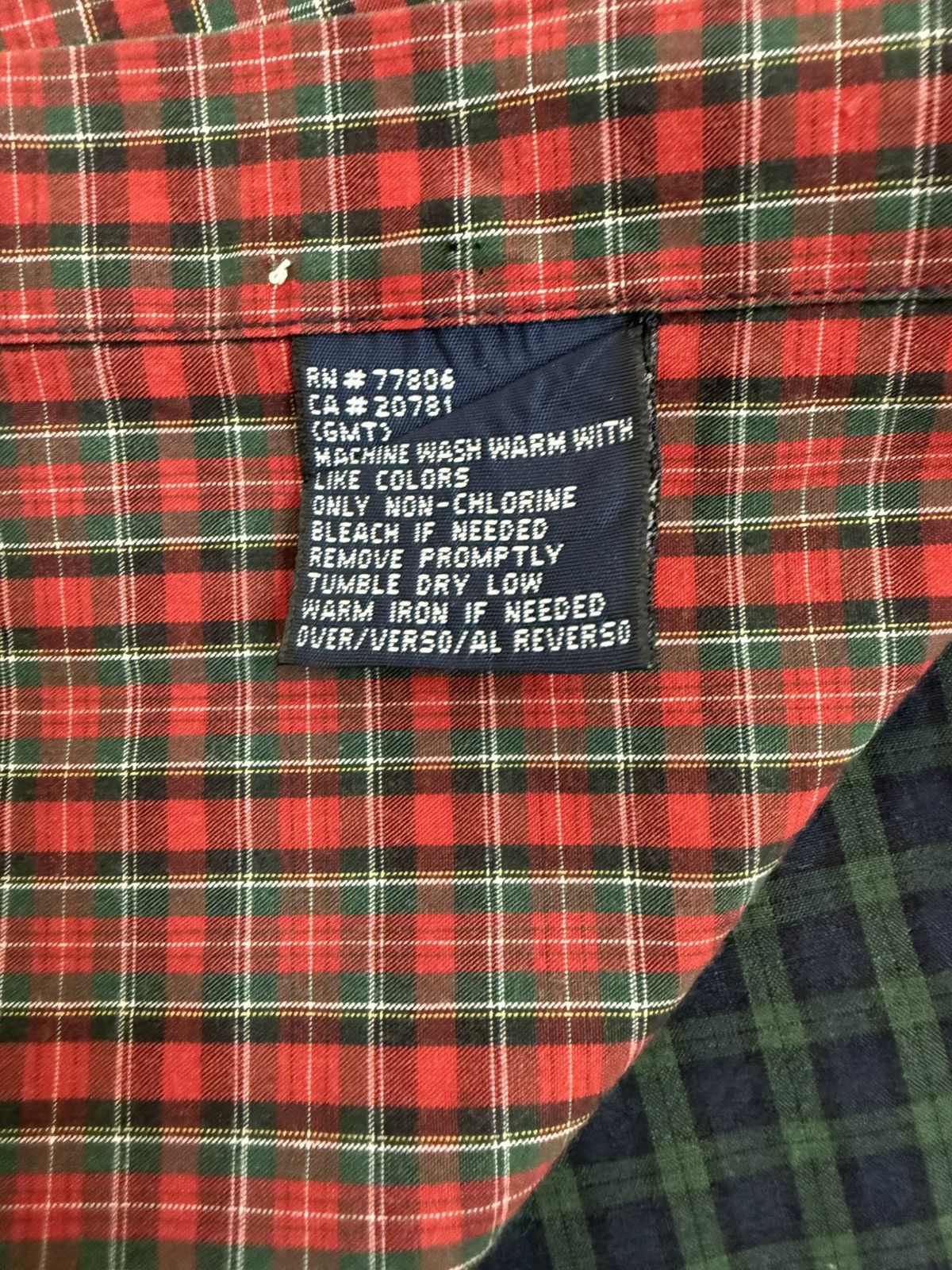 Tommy Hilfiger Vintage Tommy Hilfiger Patchwork Plaid Shirt L Size US L / EU 52-54 / 3 - 5 Thumbnail