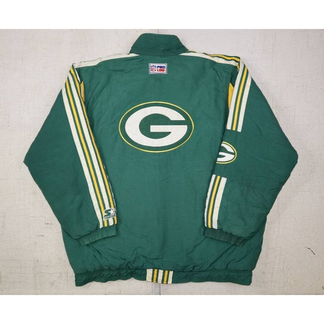 Starter Vintage 90s Green Bay Packers Starter Jacket Proline Sz 2XL Size US XXL / EU 58 / 5 - 5 Thumbnail