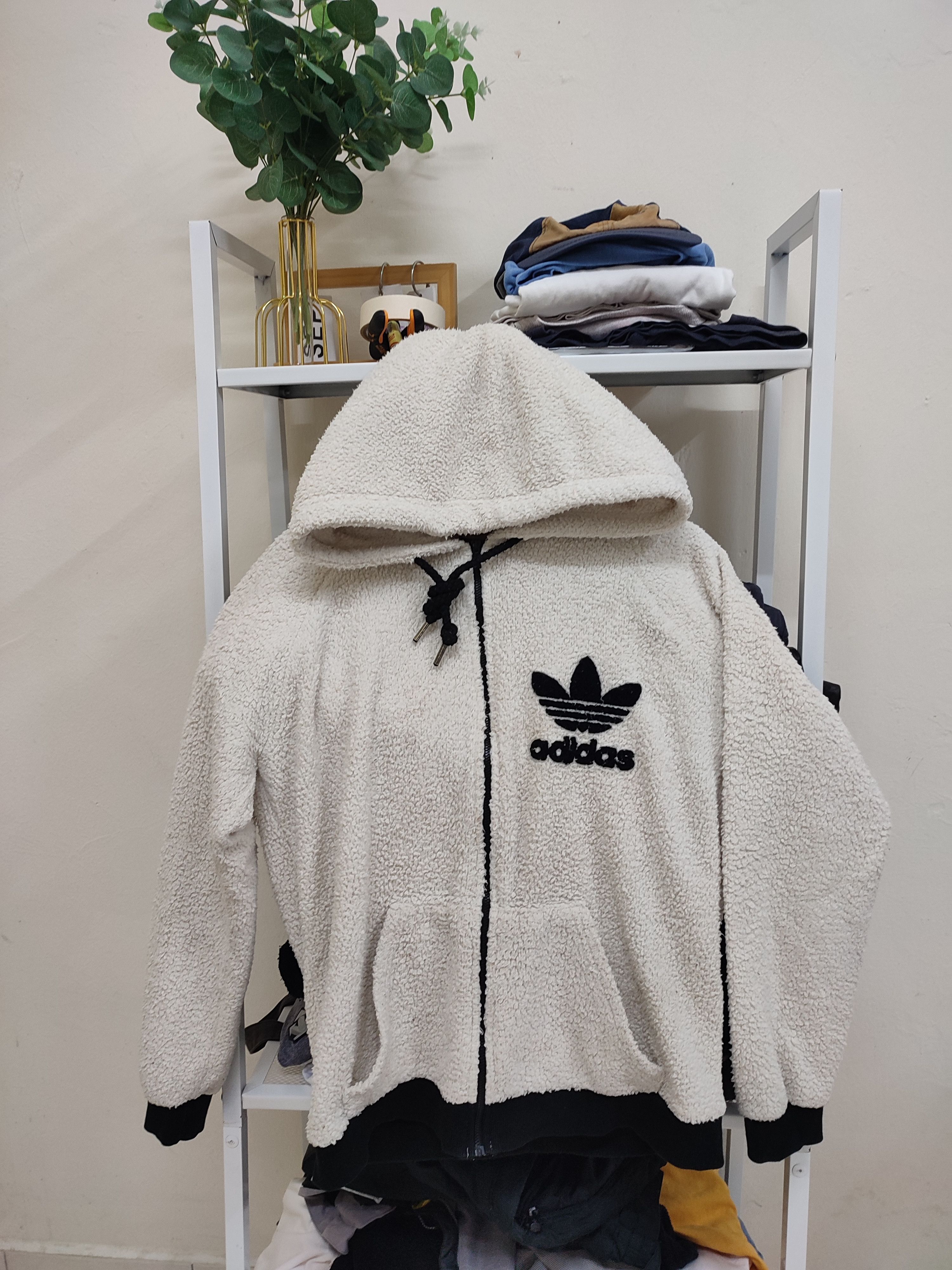 Adidas 💥90s Adidas Fleece Zip Up Hoodies Size US M / EU 48-50 / 2 - 2 Thumbnail