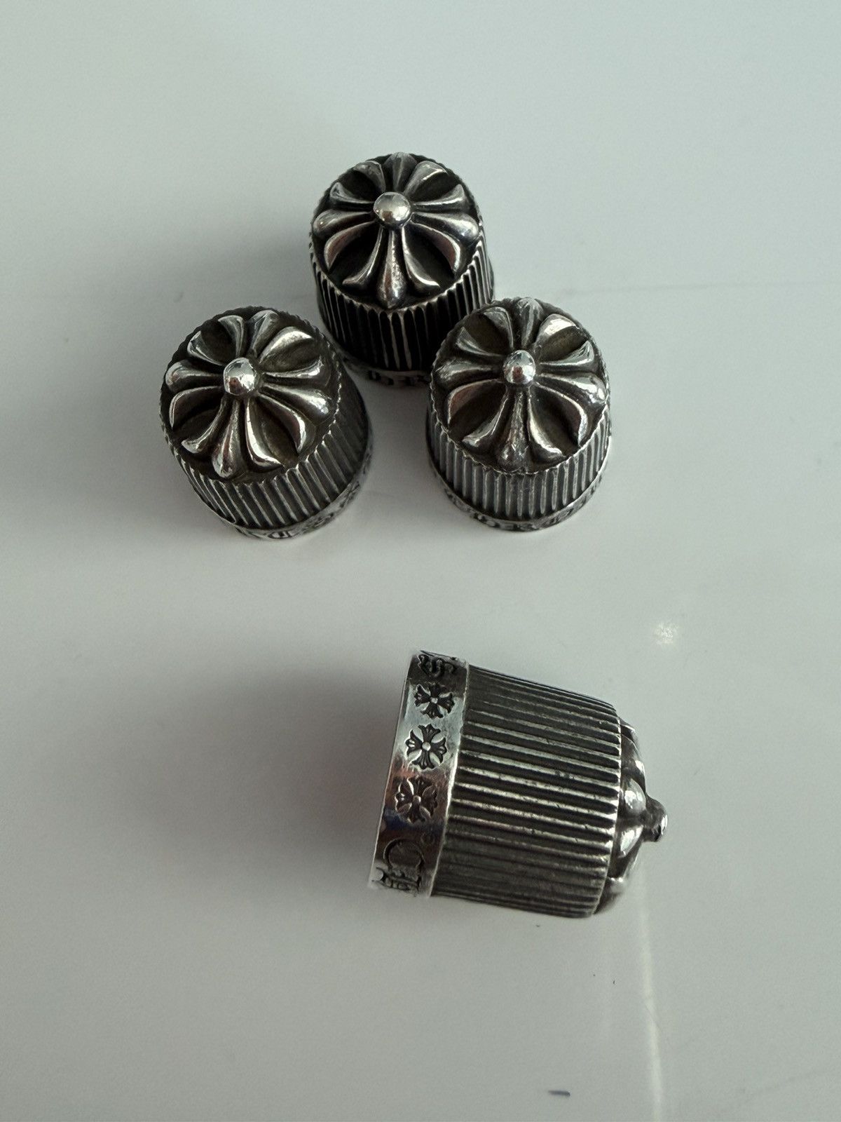 Chrome Hearts Chrome Heart Tire Caps set of 4 Size ONE SIZE - 4 Thumbnail