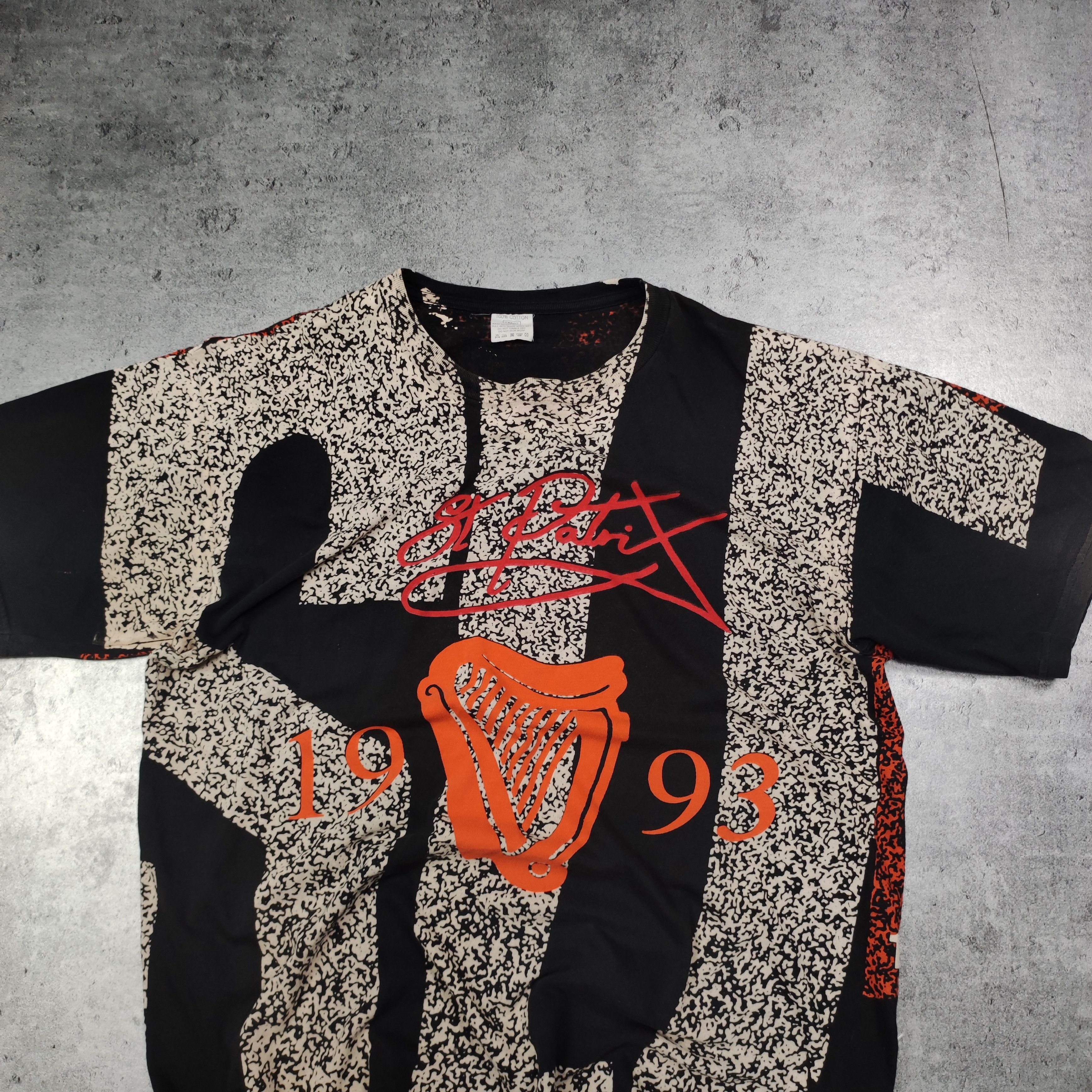 Band Tees × Vintage RARE St Patrix Rock Band Full Print 1993 Merch Promo Tee Size US L / EU 52-54 / 3 - 4 Thumbnail