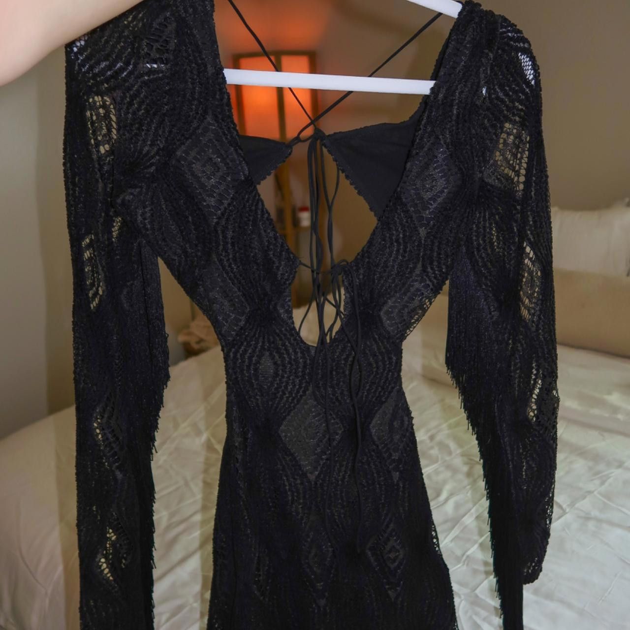 Designer For Love and Lemons black cut out mini dress🖤🤠 Size S / US 4 / IT 40 - 2 Thumbnail