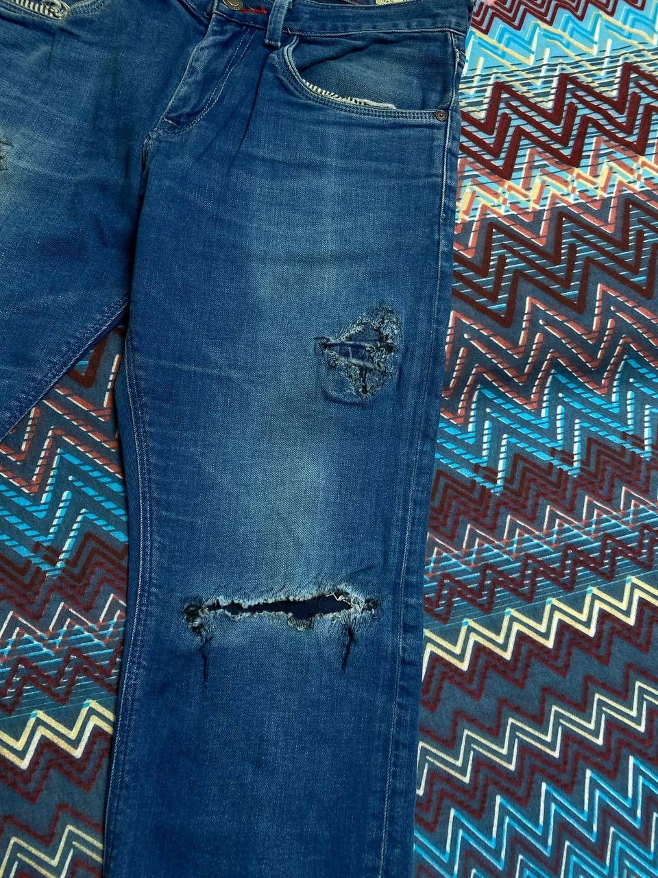 Tommy Hilfiger Tommy Hilfiger logo blue jeans vintage Y2K streetwear Size US 33 - 9 Thumbnail