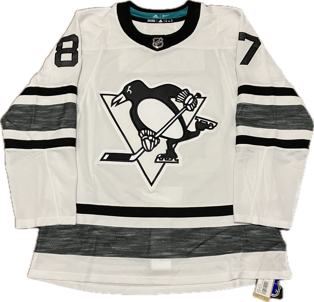 NWT Pittsburgh Penguins Crosby Adidas NHL Hockey Jersey 52