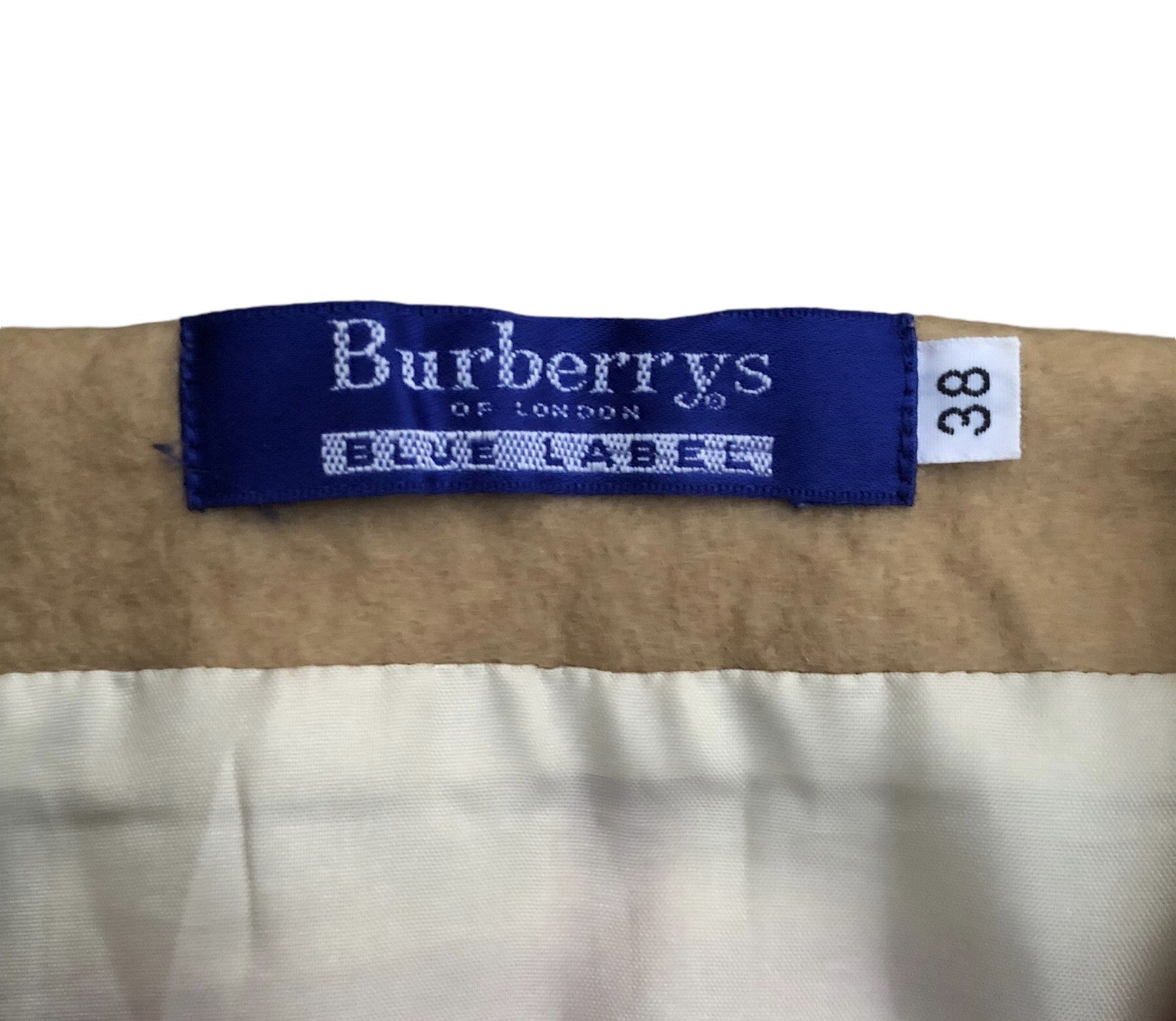 Burberry × Designer BURBERRY'S OF LONDON Blue Label Nova Checks Wool Skirt Size 26" / US 2 / IT 38 - 4 Thumbnail