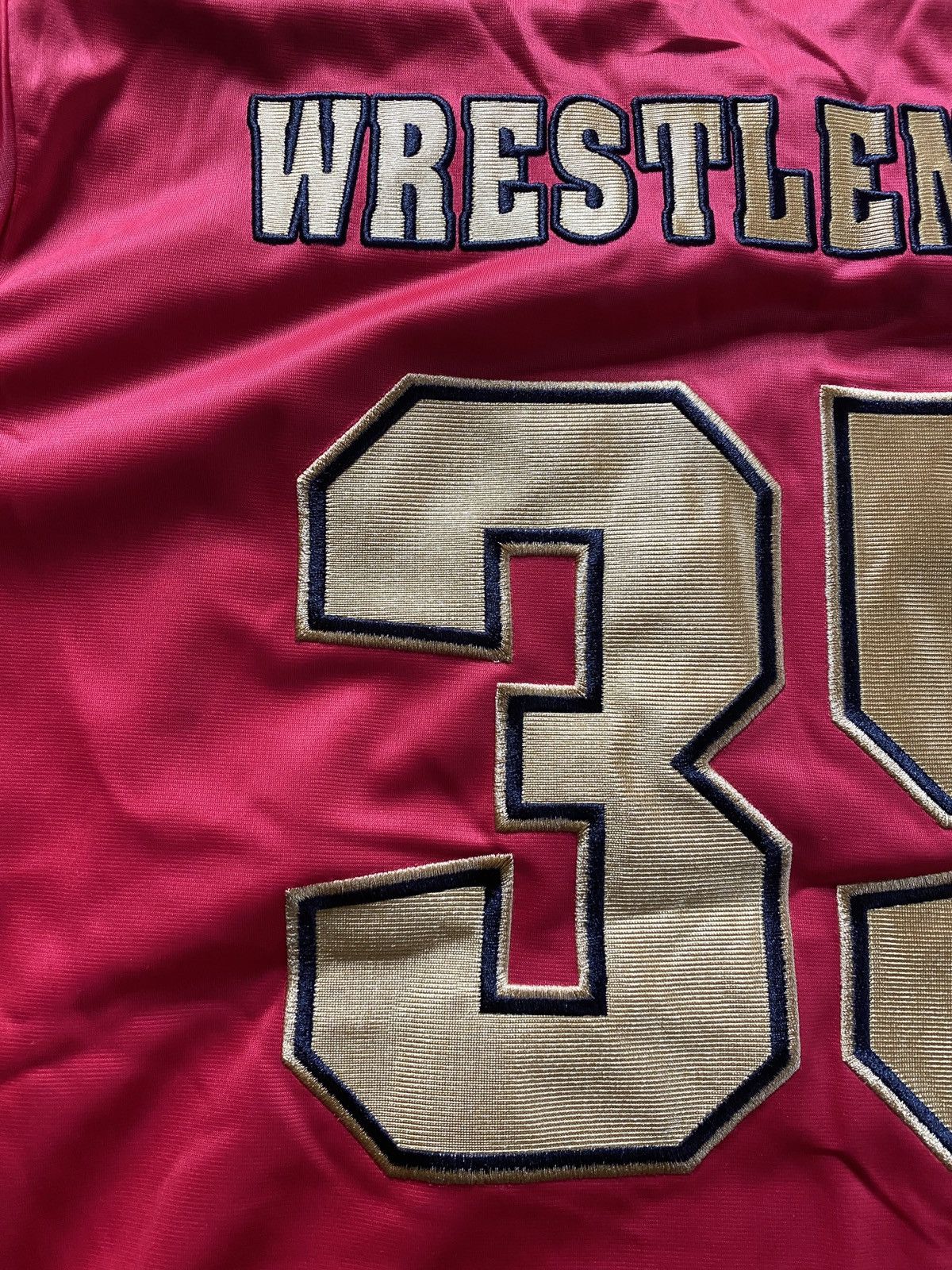 WWE 2019 WWE Wresltlemania 35 NY NJ Football Style Jersey Size US L / EU 52-54 / 3 - 9 Thumbnail