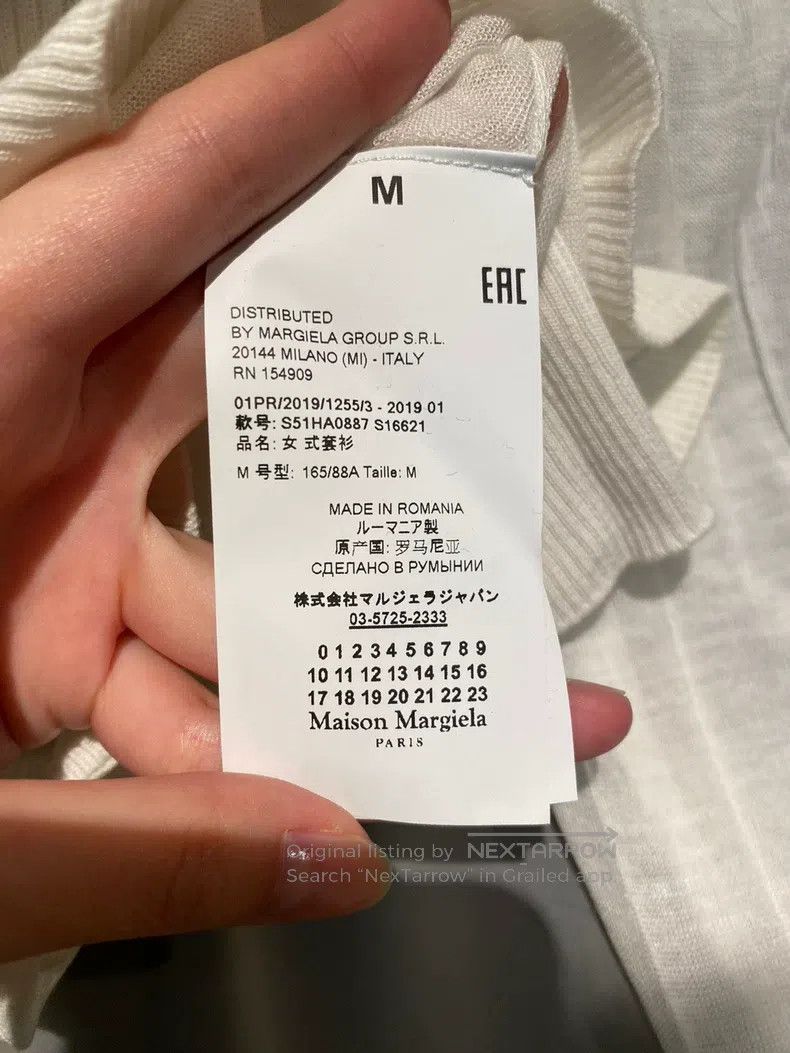 Maison Margiela Maison Margiela White transparent turtleneck sweater Size M / US 6-8 / IT 42-44 - 4 Thumbnail