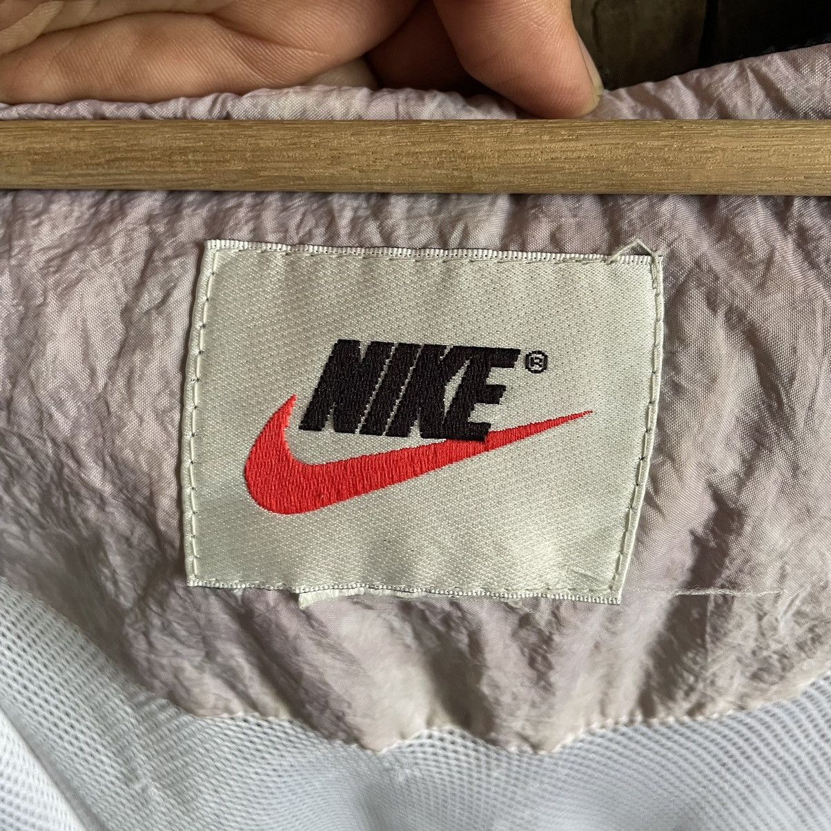 Nike × Vintage Vintage 90’s Nike Spell Out Light Jacket Size US L / EU 52-54 / 3 - 6 Thumbnail