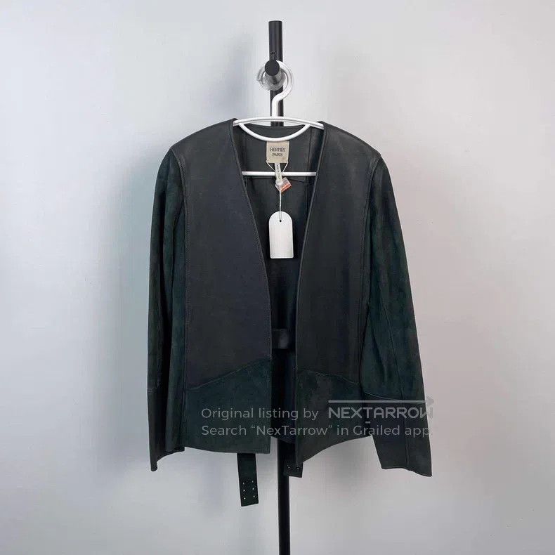 Hermes Hermes Green Sheepskin Coat Size XS / US 0-2 / IT 36-38 - 1 Thumbnail