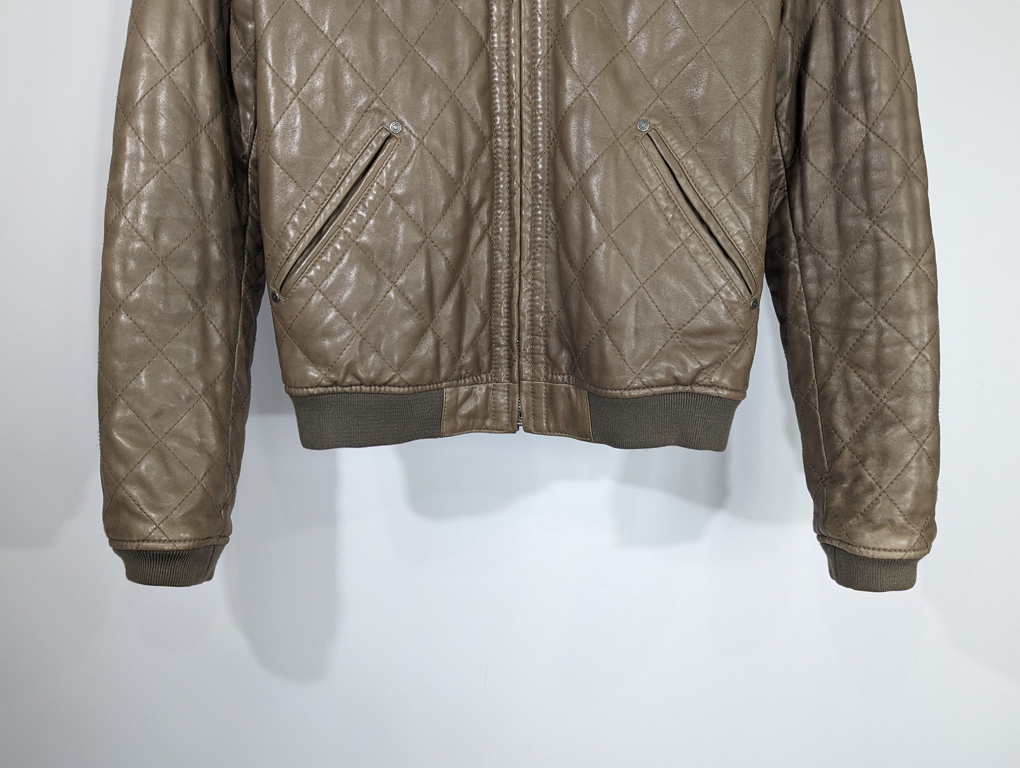 Diesel Diesel Reversible Leather and Polyester Jacket Beige Size S Size S / US 4 / IT 40 - 7 Thumbnail