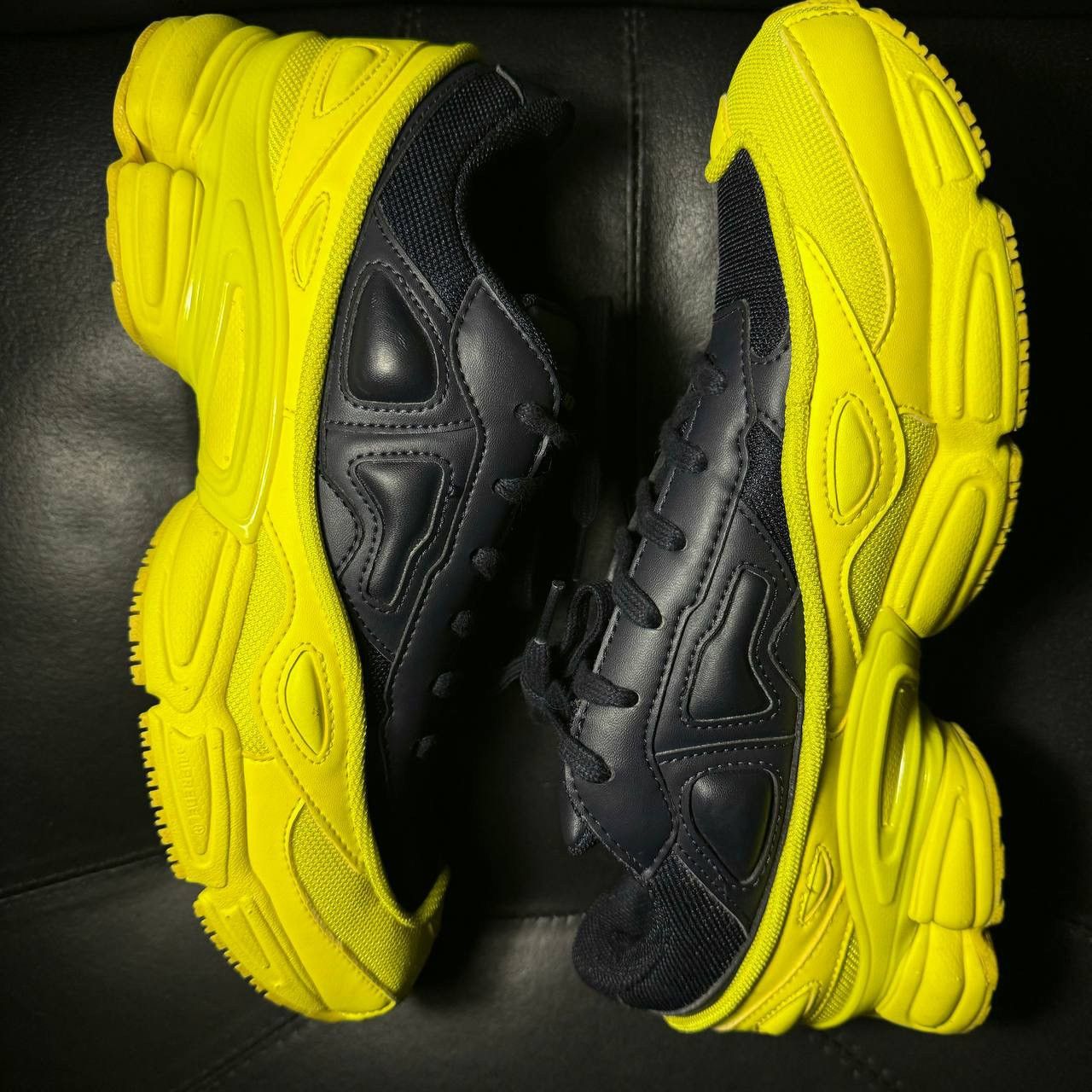 Adidas × Raf Simons sneakers Adidas Raf Simons ozweego Yellow Blue FW18 Size US 9.5 / EU 42-43 - 5 Thumbnail