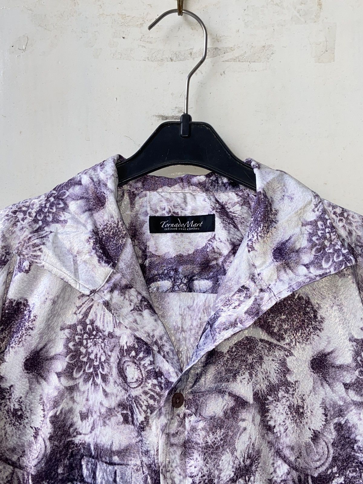 Japanese Brand × Tornado Mart TORNADO MART Tie Dye Floral Patterned Shirt Size US XS / EU 42 / 0 - 4 Thumbnail