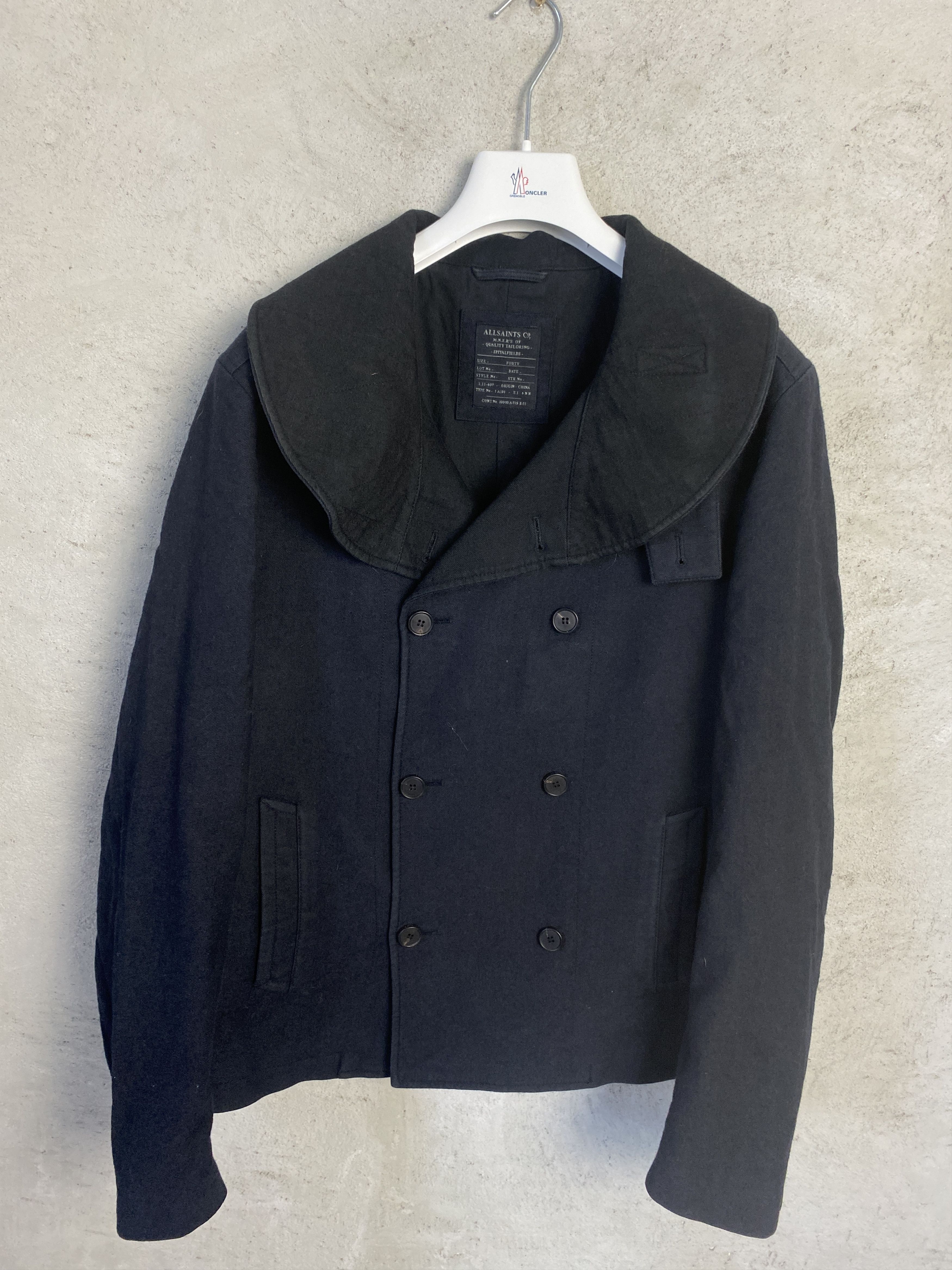 Allsaints Allsaints Damask Pea Coat wool short jacket Size M / US 6-8 / IT 42-44 - 1 Thumbnail