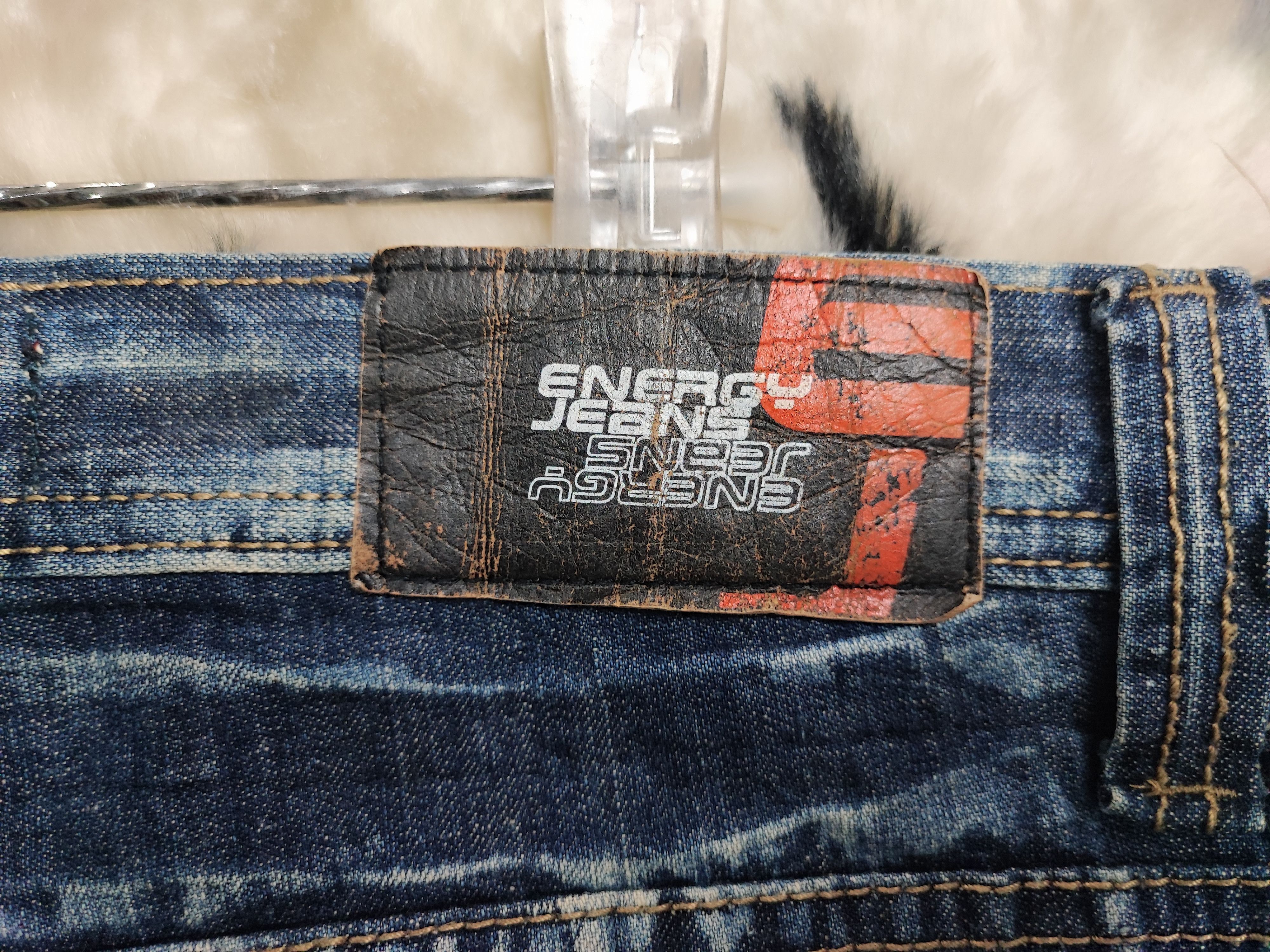 14th Addiction Vintage energy y2k bootcut baggy wide leg flare denim jeans Size US 35 - 17 Thumbnail