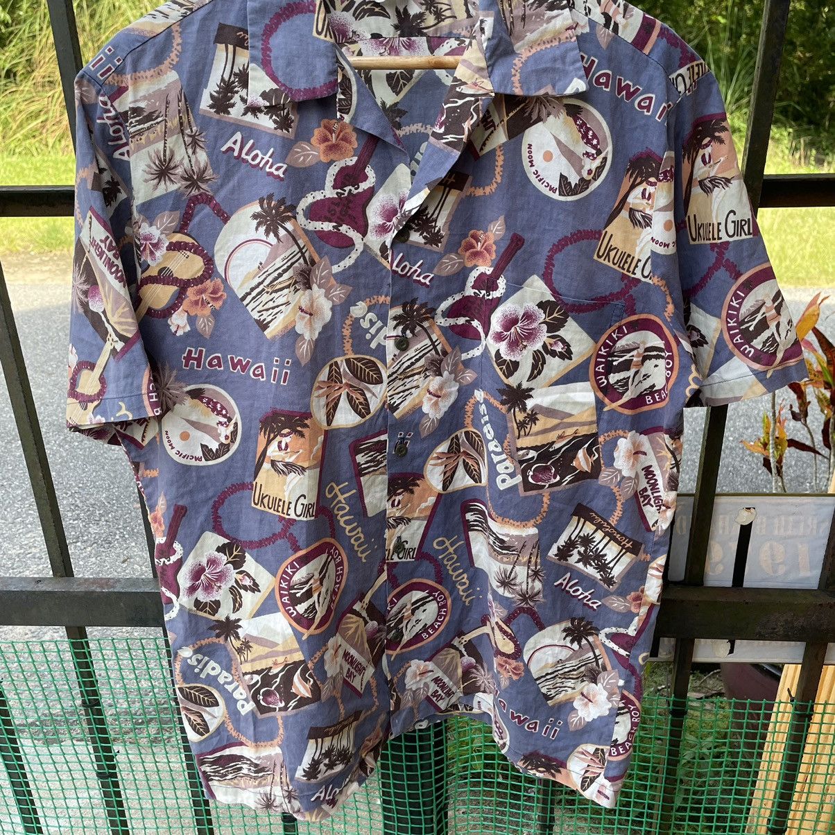 Vintage 🔥🔥Vintage Made In Hawaii Aloha Pacific Moon Button Shirts Size US L / EU 52-54 / 3 - 4 Thumbnail