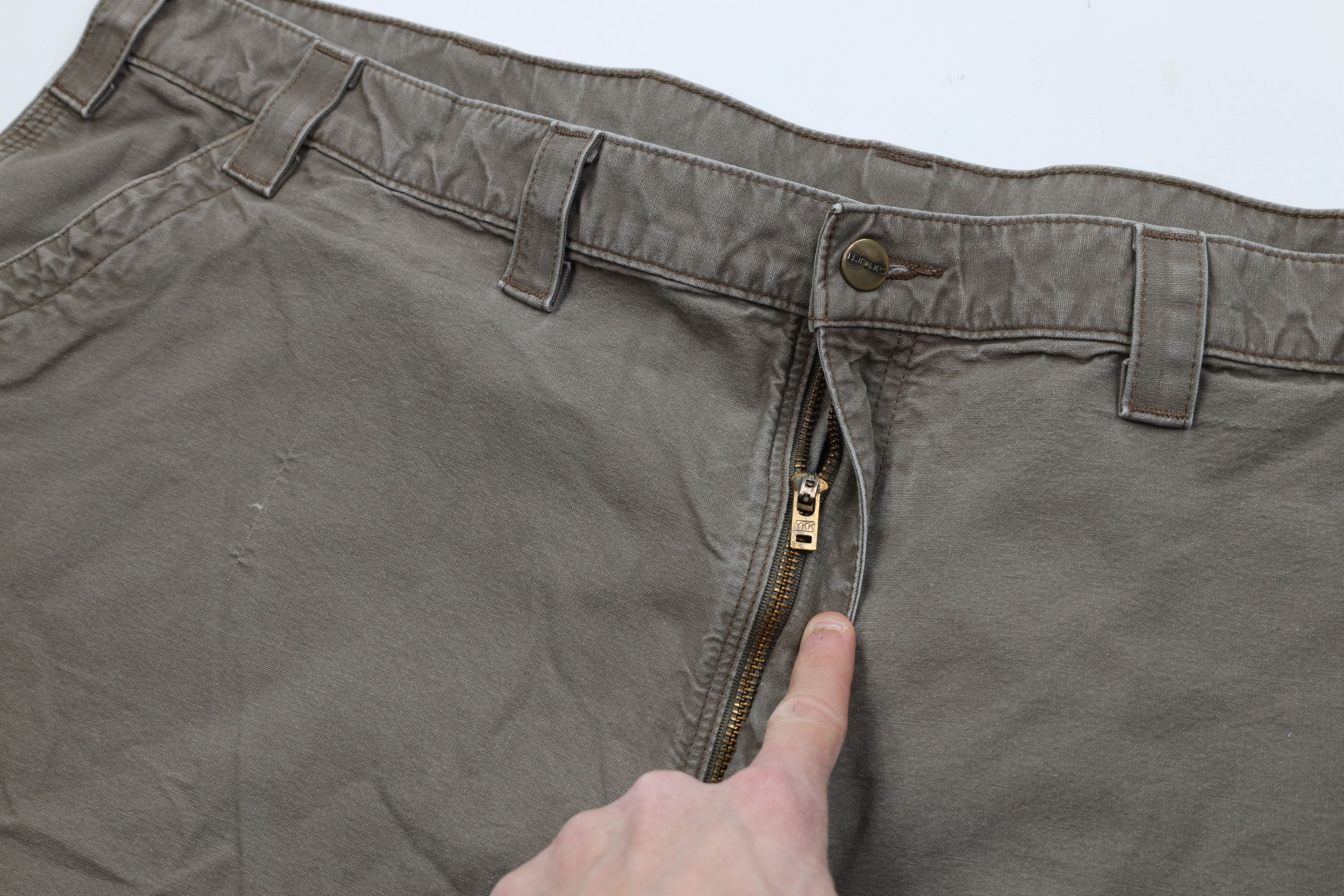 Carhartt Vintage Y2K Carhartt Relaxed Fit Dungaree Shorts Light Brown Size US 44 / EU 60 - 6 Thumbnail
