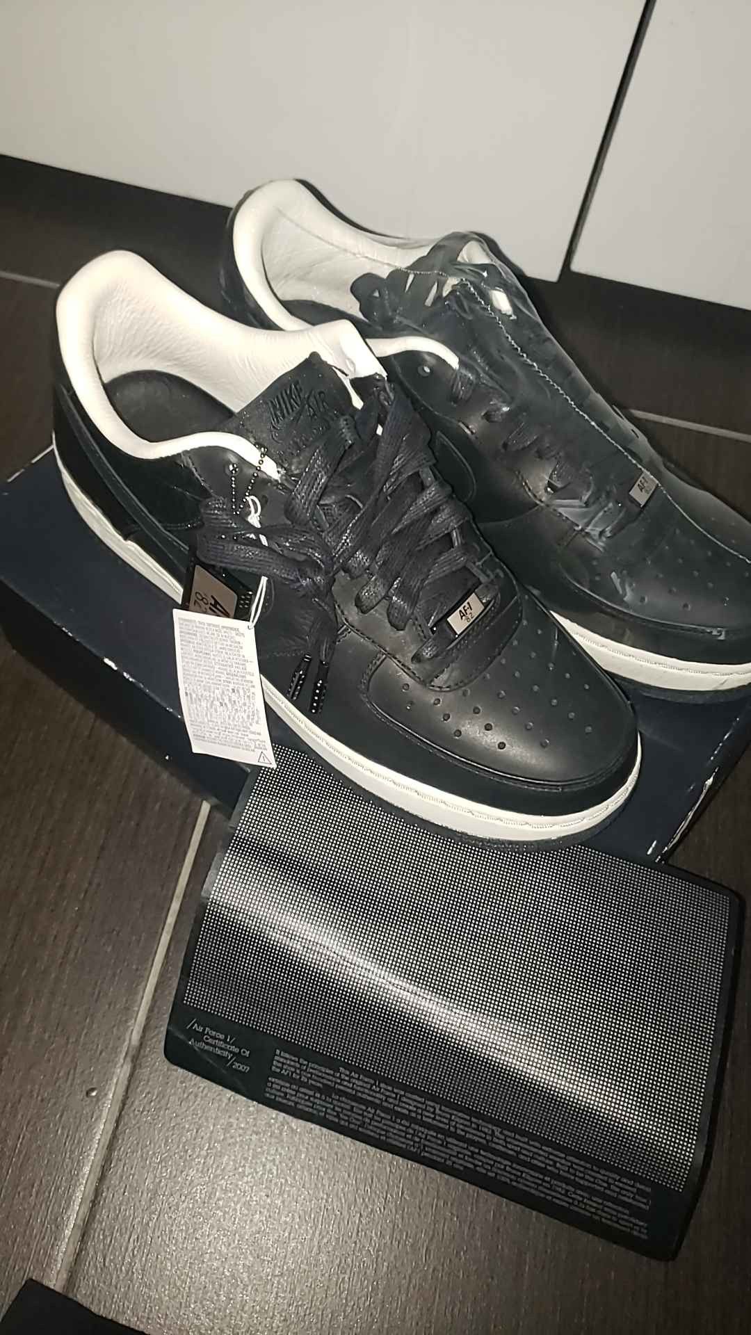 Nike 07 AF1 Low AF1 82 07 Supreme QK Black Croc/Black Sail Size US 9.5 / EU 42-43 - 1 Thumbnail