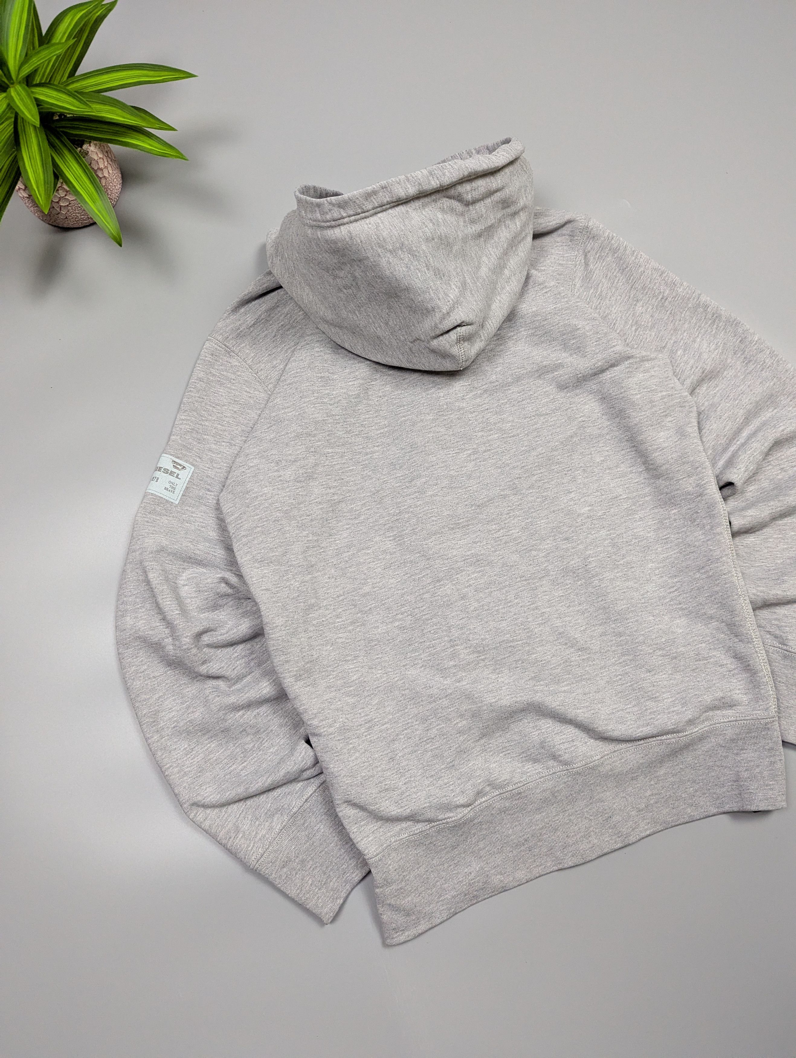 Diesel Diesel Archive Y2K Grey Zip Up Hoodie Minimalist Sleeve Size US M / EU 48-50 / 2 - 16 Thumbnail