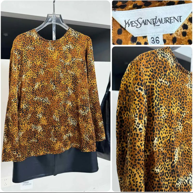 Yves Saint Laurent Yves Saint Laurent Colorful Silk Women's Shirt 0089 Size M / US 6-8 / IT 42-44 - 1 Thumbnail