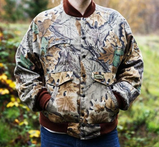 image of Bomber Jacket x Realtree Vintage Spartan Realtree Camo Hunting Jacket, Men's (Size XL)