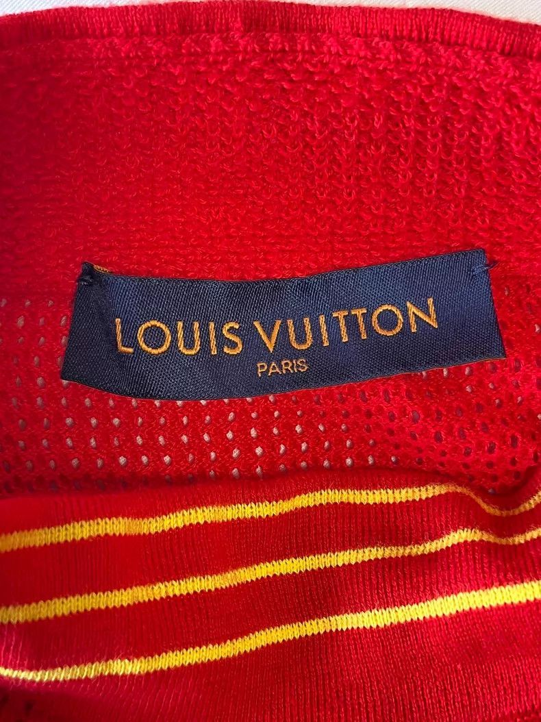 Louis Vuitton Louis Vuitton Red stitching design sweater Size US M / EU 48-50 / 2 - 7 Thumbnail