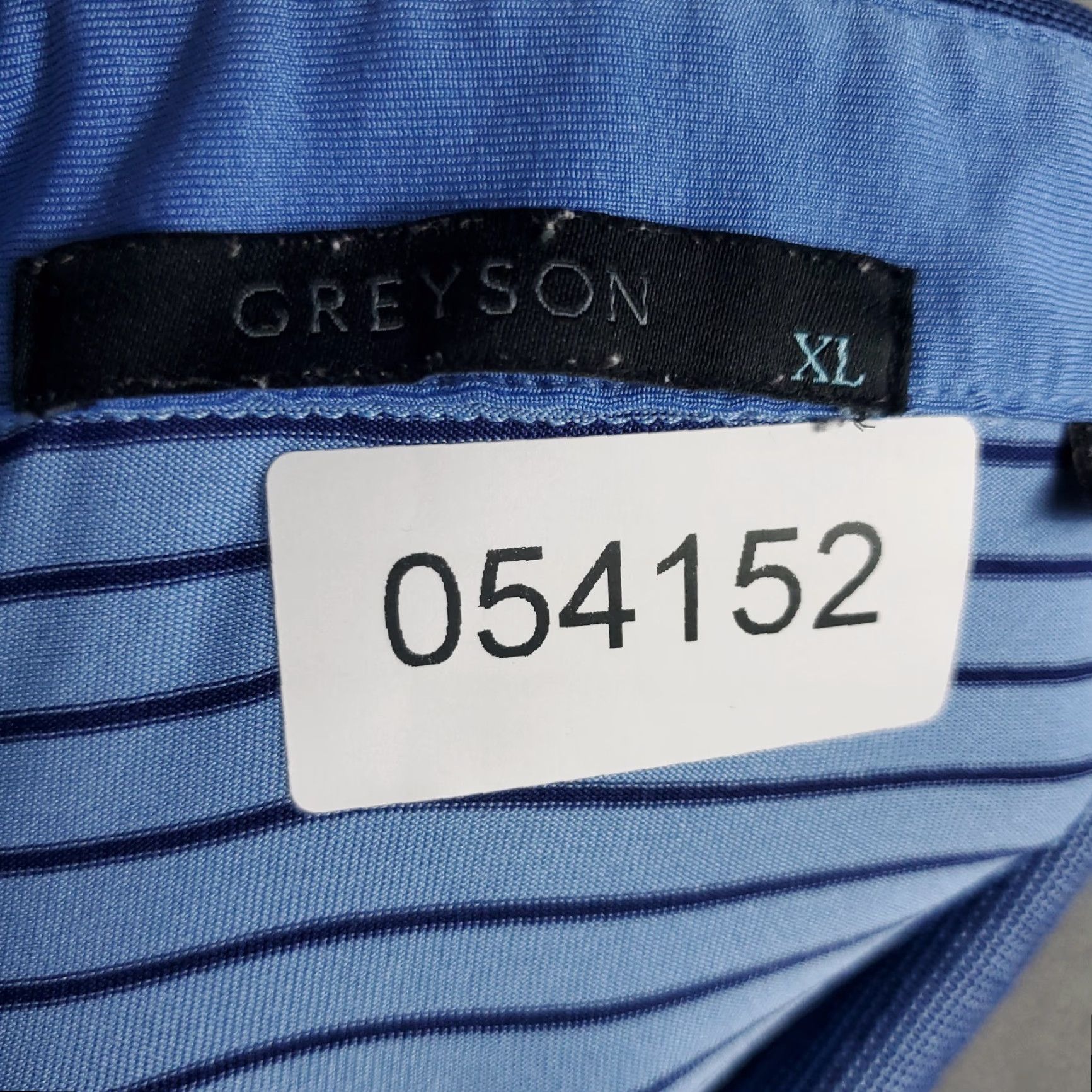 Vintage Greyson Polo Shirt Mens XL Blue Striped Wolf Golf Short Sleeve Polo Size US XL / EU 56 / 4 - 8 Thumbnail