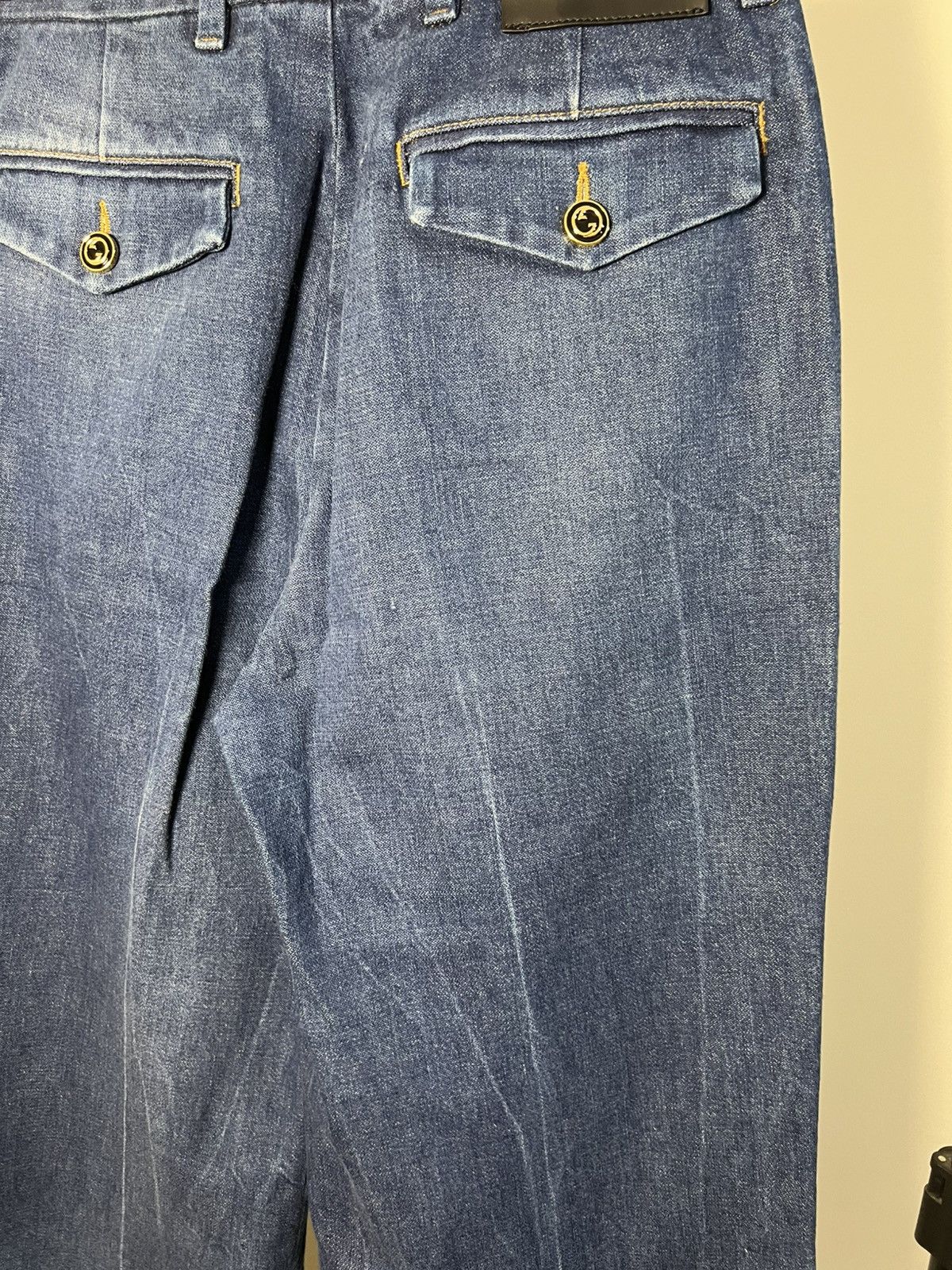 Gucci Gucci Wide Leg Flare Jeans Women’s Luxury Size 28" / US 6 / IT 42 - 5 Thumbnail