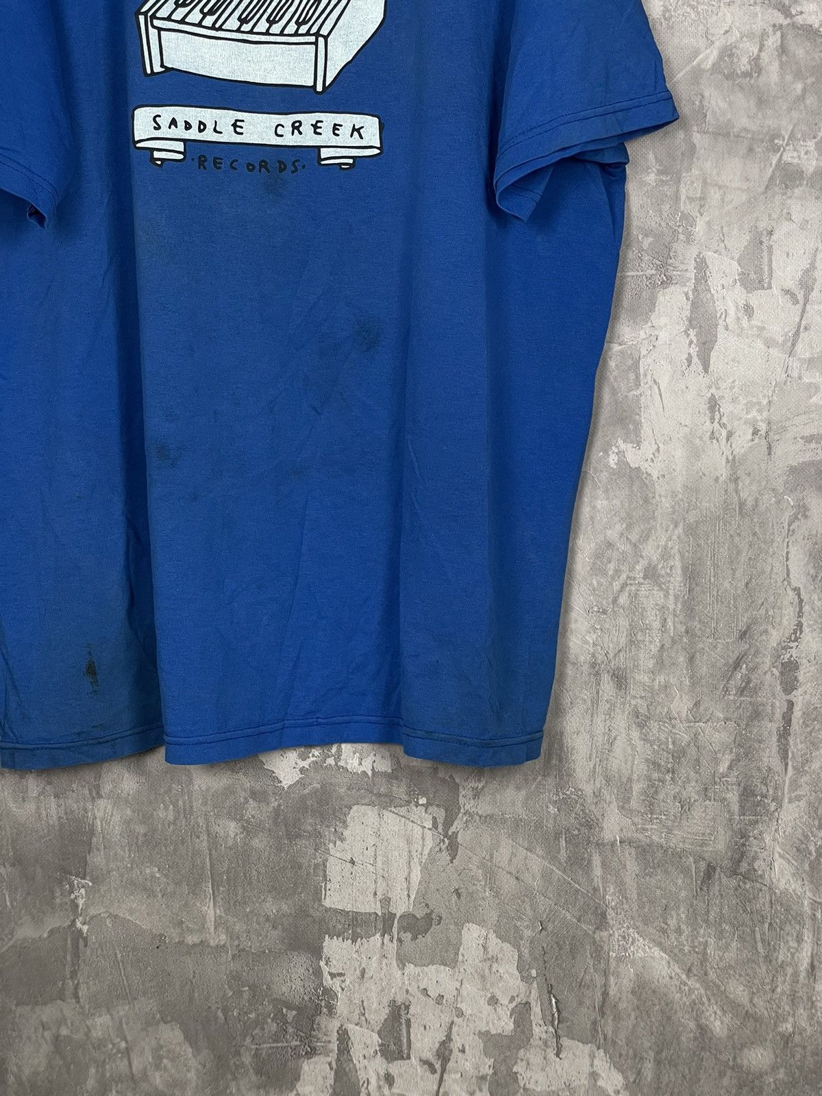 Rap Tees × Vintage Sadle Creek Records Y2K distressed Blue T shirt Size US XL / EU 56 / 4 - 6 Thumbnail