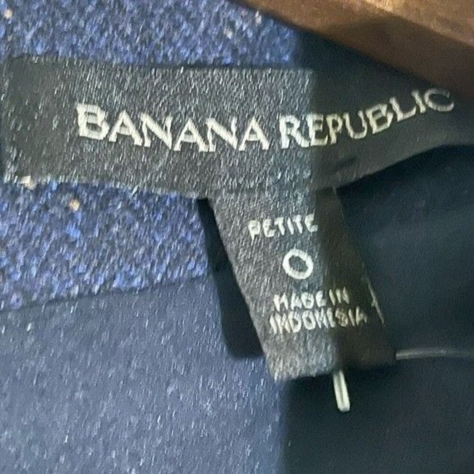 Banana Republic Banana Republic Wool Blend Navy Speckled Dress V-Neck 0P Size XS / US 0-2 / IT 36-38 - 12 Thumbnail