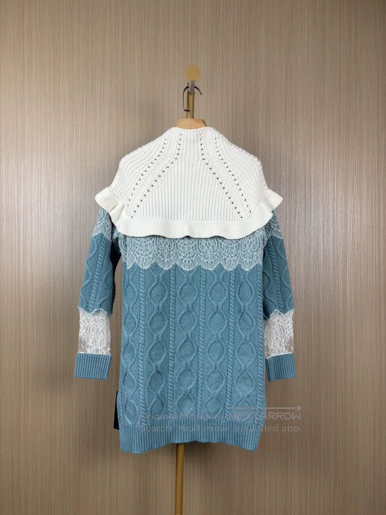 Fendi Fendi Beige Lace-Inset Patchwork Dress Size XXS / US 00 / IT 34 - 2 Thumbnail