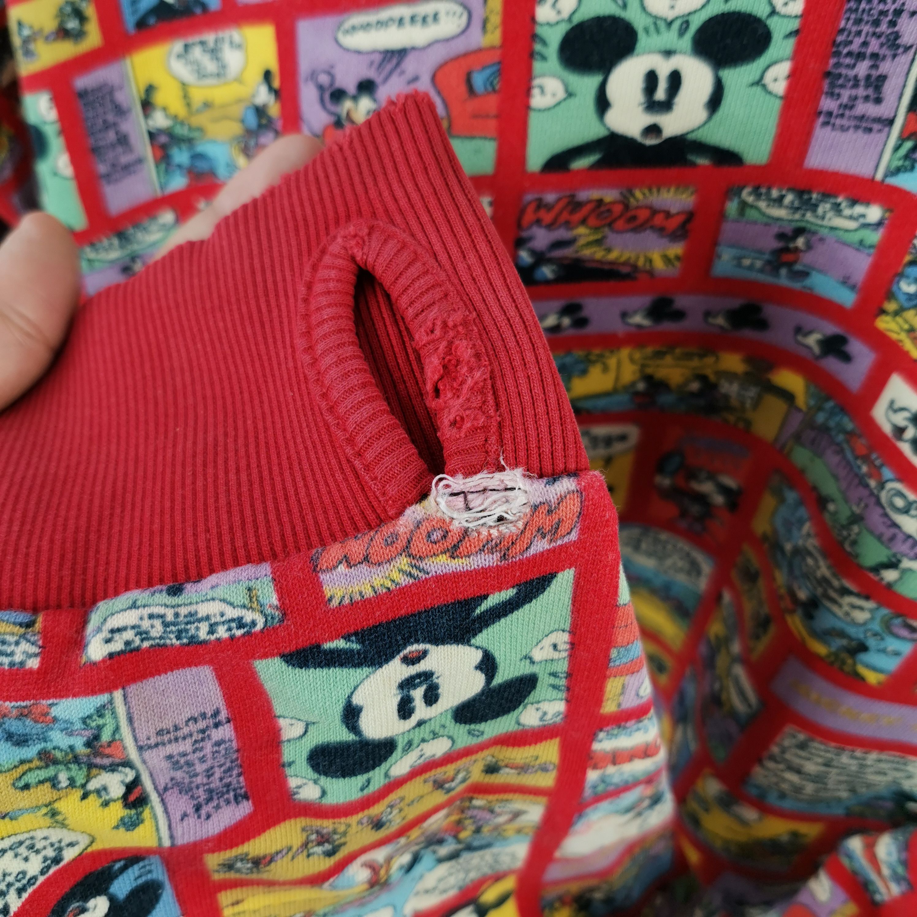 Cartoon Network × Mickey Mouse × Vintage Vintage Mickey Mouse Sweater Hoodie Over Print Sweatshirt Size US M / EU 48-50 / 2 - 6 Thumbnail
